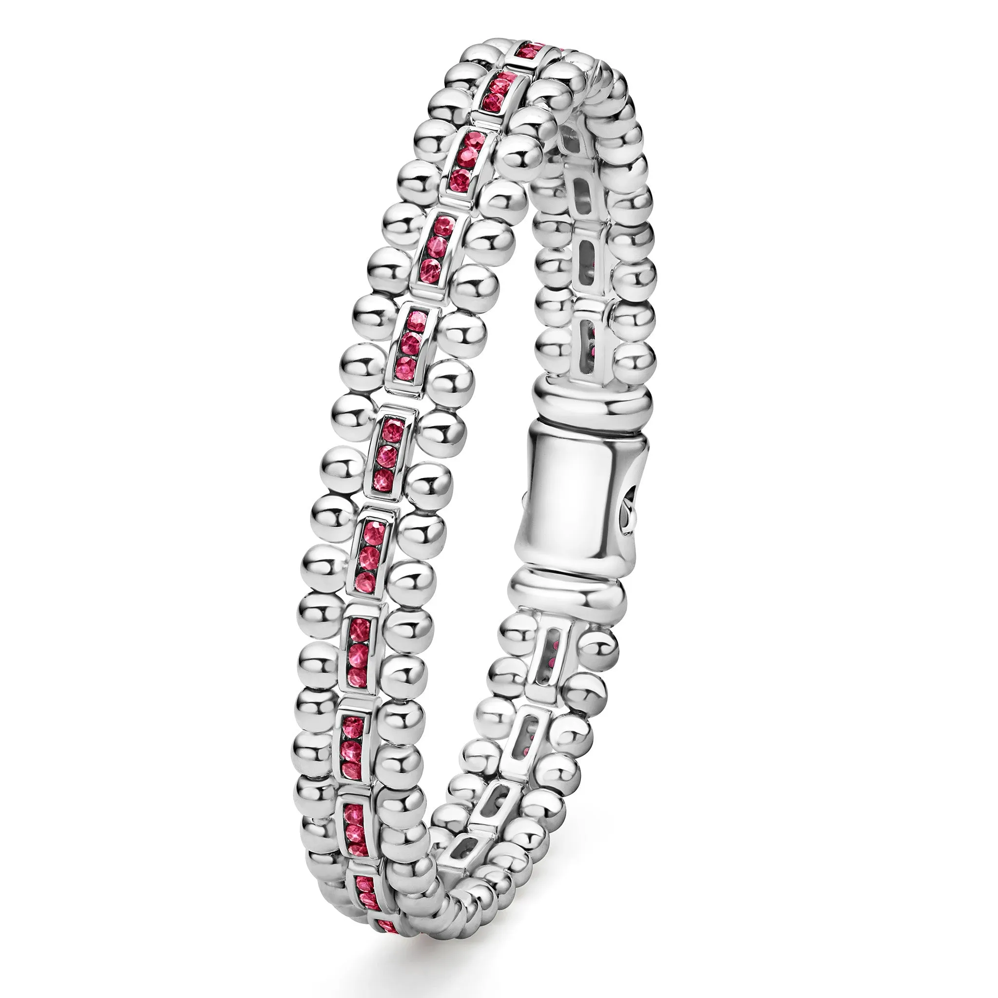 Caviar Spark Ruby Link Bracelet sold by LAGOS product image thumbnail 4