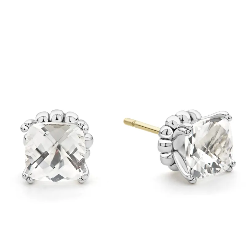 Rittenhouse White Topaz Stud Earrings made by LAGOS