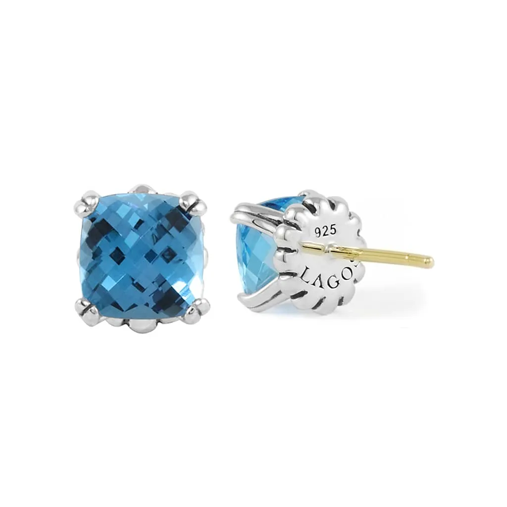 Rittenhouse Swiss Blue Topaz Stud Earrings sold by LAGOS product image thumbnail 4