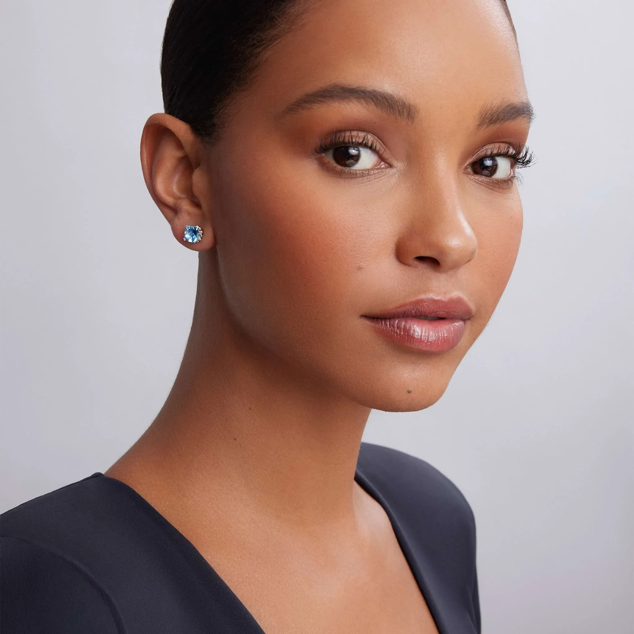 Rittenhouse Swiss Blue Topaz Stud Earrings sold by LAGOS product image thumbnail 2