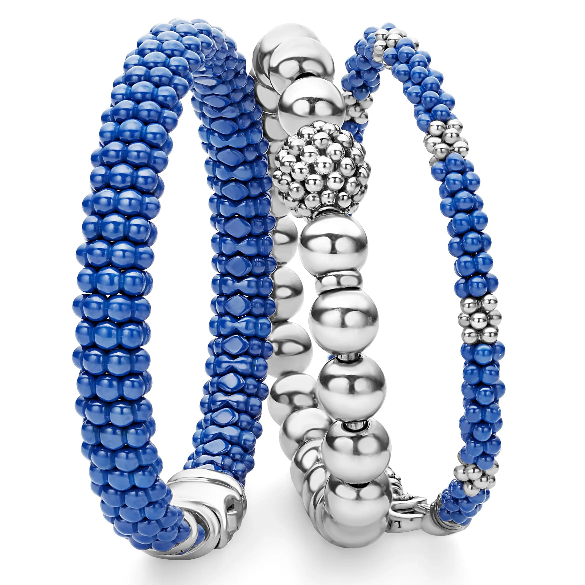 Blue Caviar Ultramarine Ceramic Caviar Bracelet Gift Set sold by LAGOS