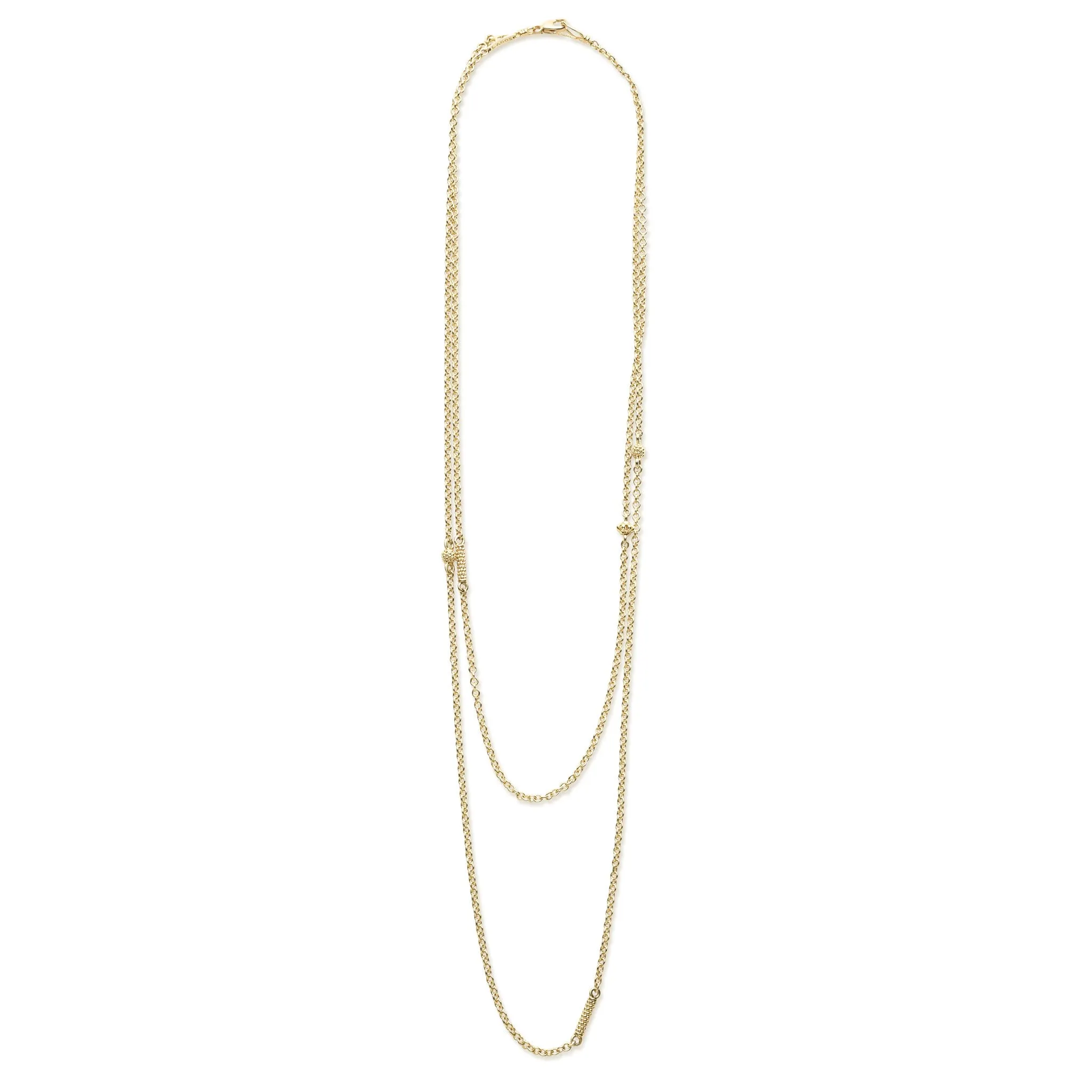 Caviar Gold 32 Inch Gold Caviar Chain Necklace sold by LAGOS product image thumbnail 3