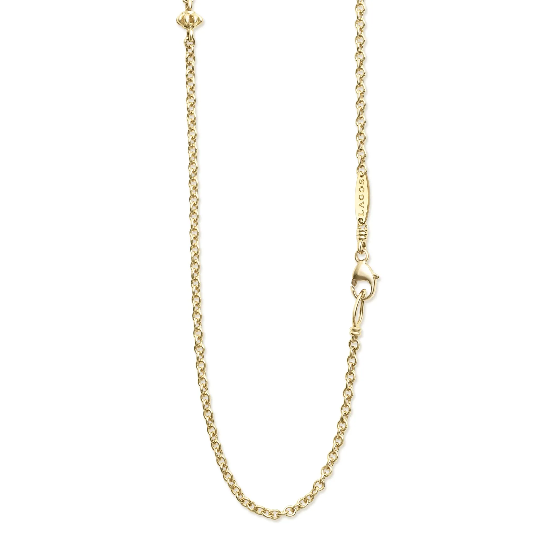 Caviar Gold 32 Inch Gold Caviar Chain Necklace sold by LAGOS product image thumbnail 5