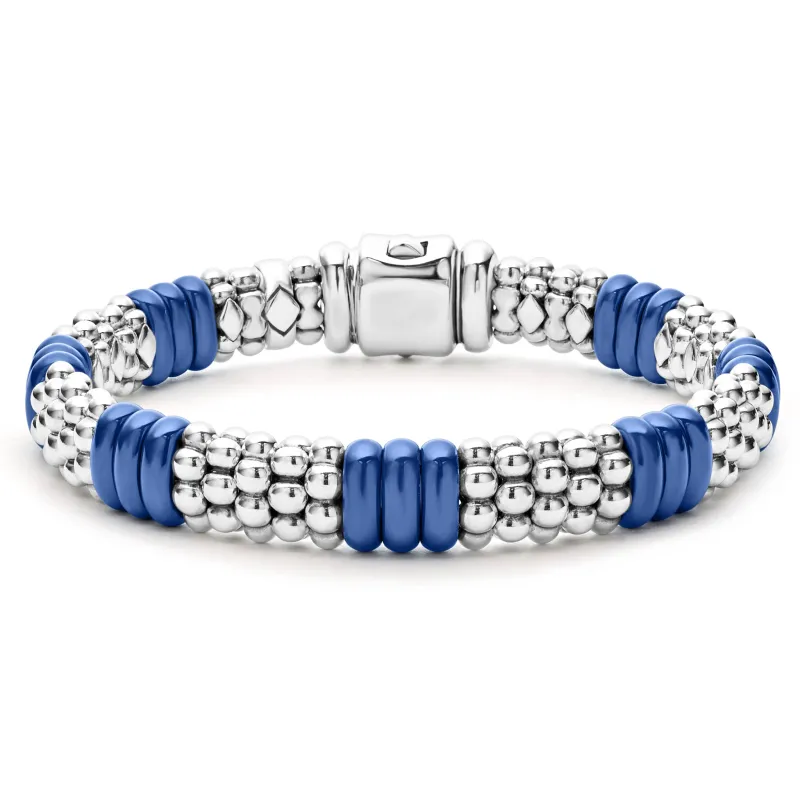Blue Caviar Ultramarine Ceramic Caviar Beaded Bracelet | 9mm sold by LAGOS