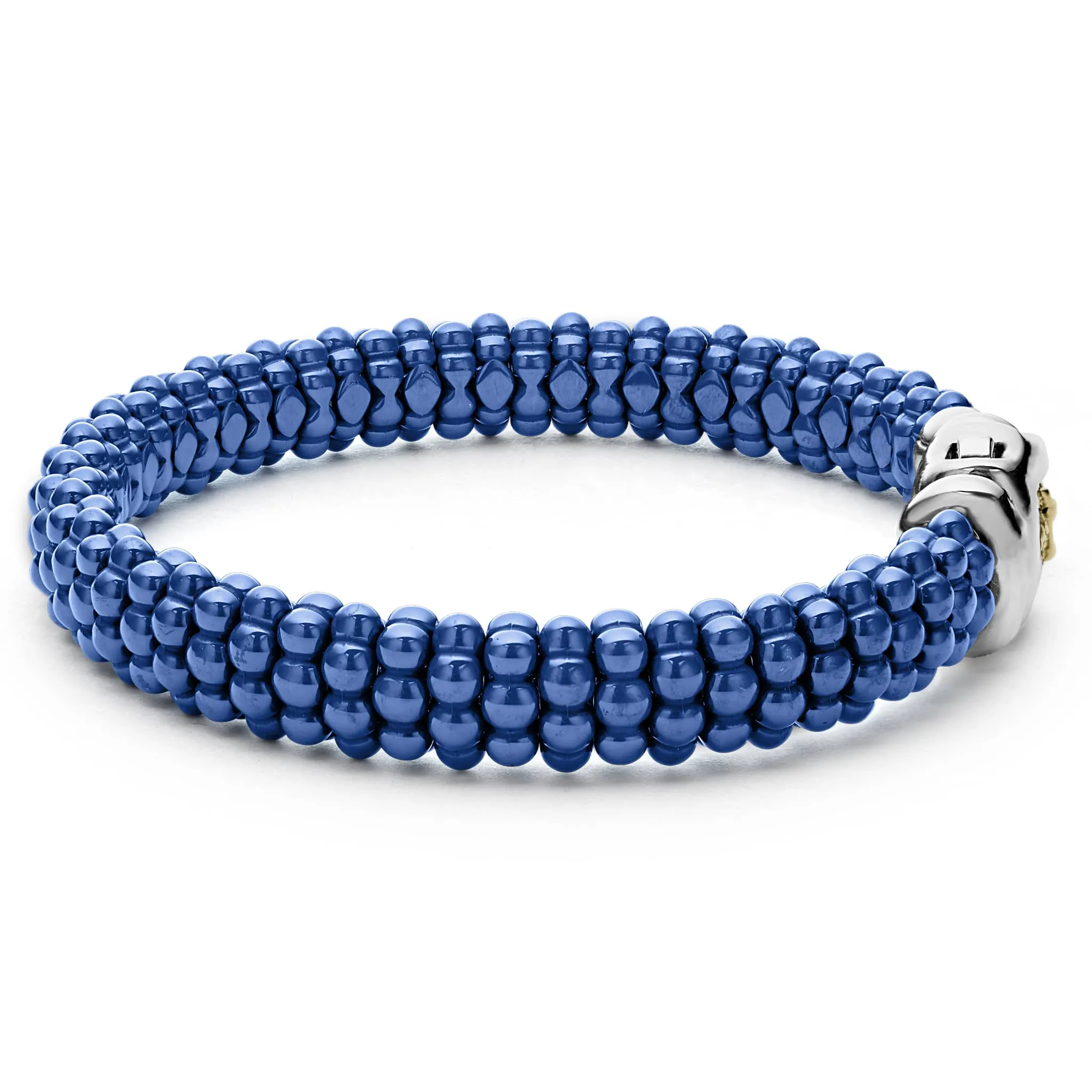 Blue Caviar Ultramarine Ceramic Beaded Bracelet | 9mm sold by LAGOS product image thumbnail 4