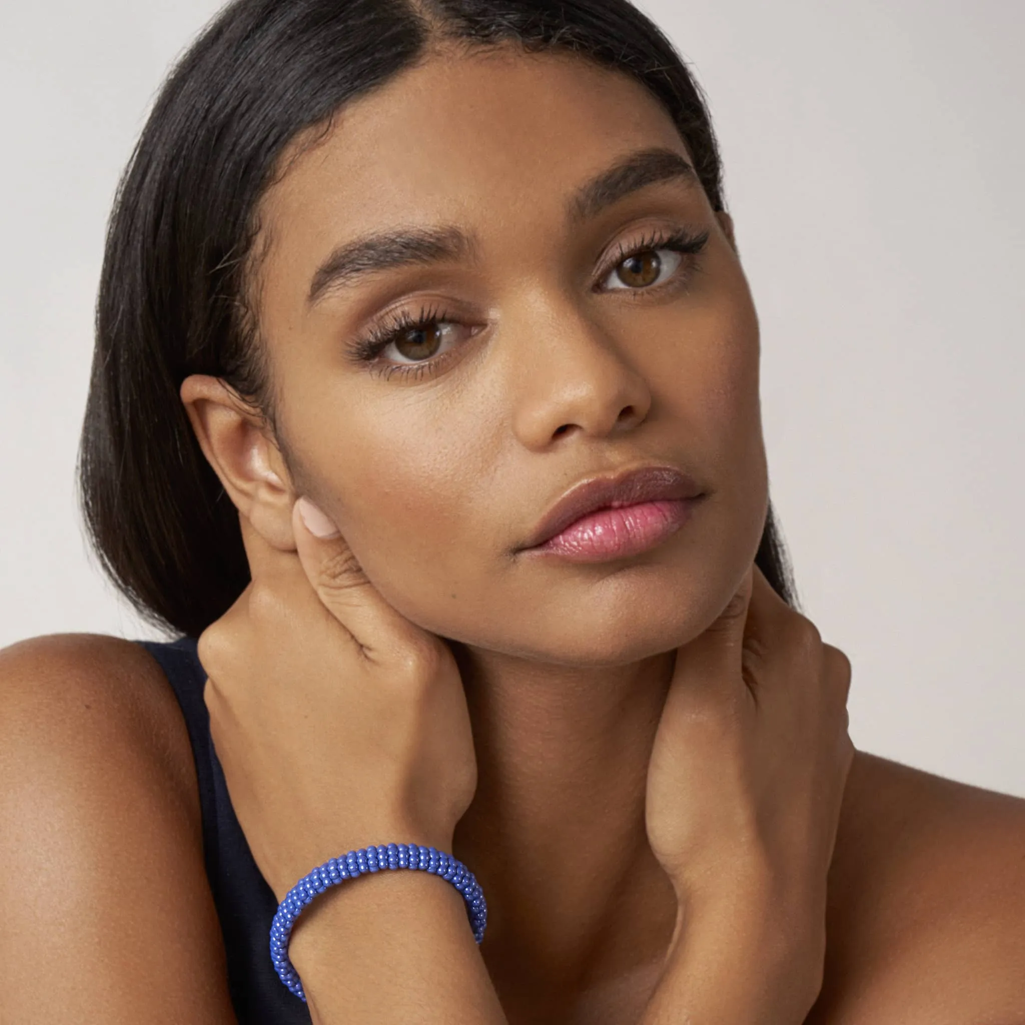 Blue Caviar Ultramarine Ceramic Beaded Bracelet | 9mm sold by LAGOS product image thumbnail 2