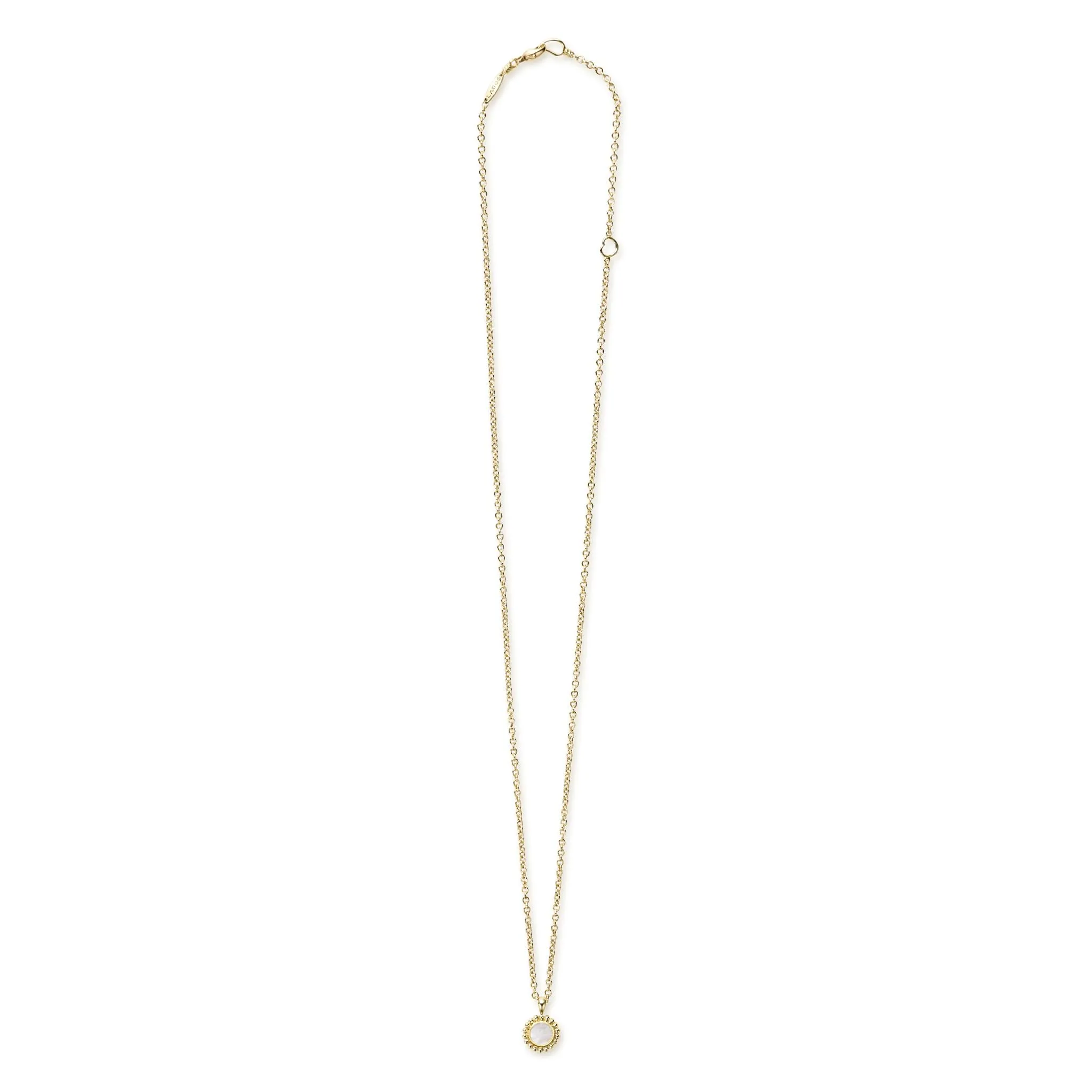 Covet Round Mother of Pearl Pendant Necklace sold by LAGOS product image thumbnail 3