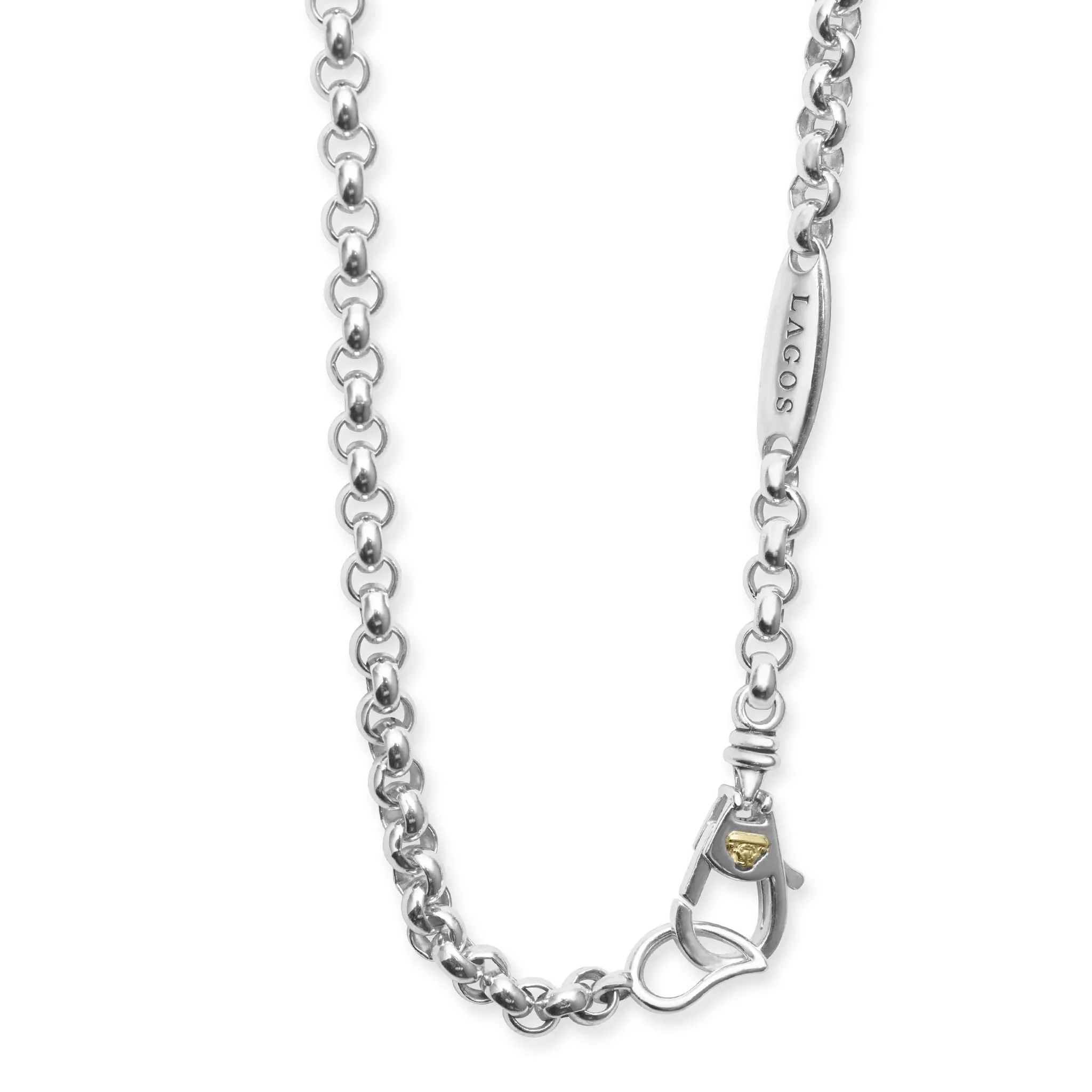 Newport Four Station Two-Tone Knot Necklace sold by LAGOS product image thumbnail 5