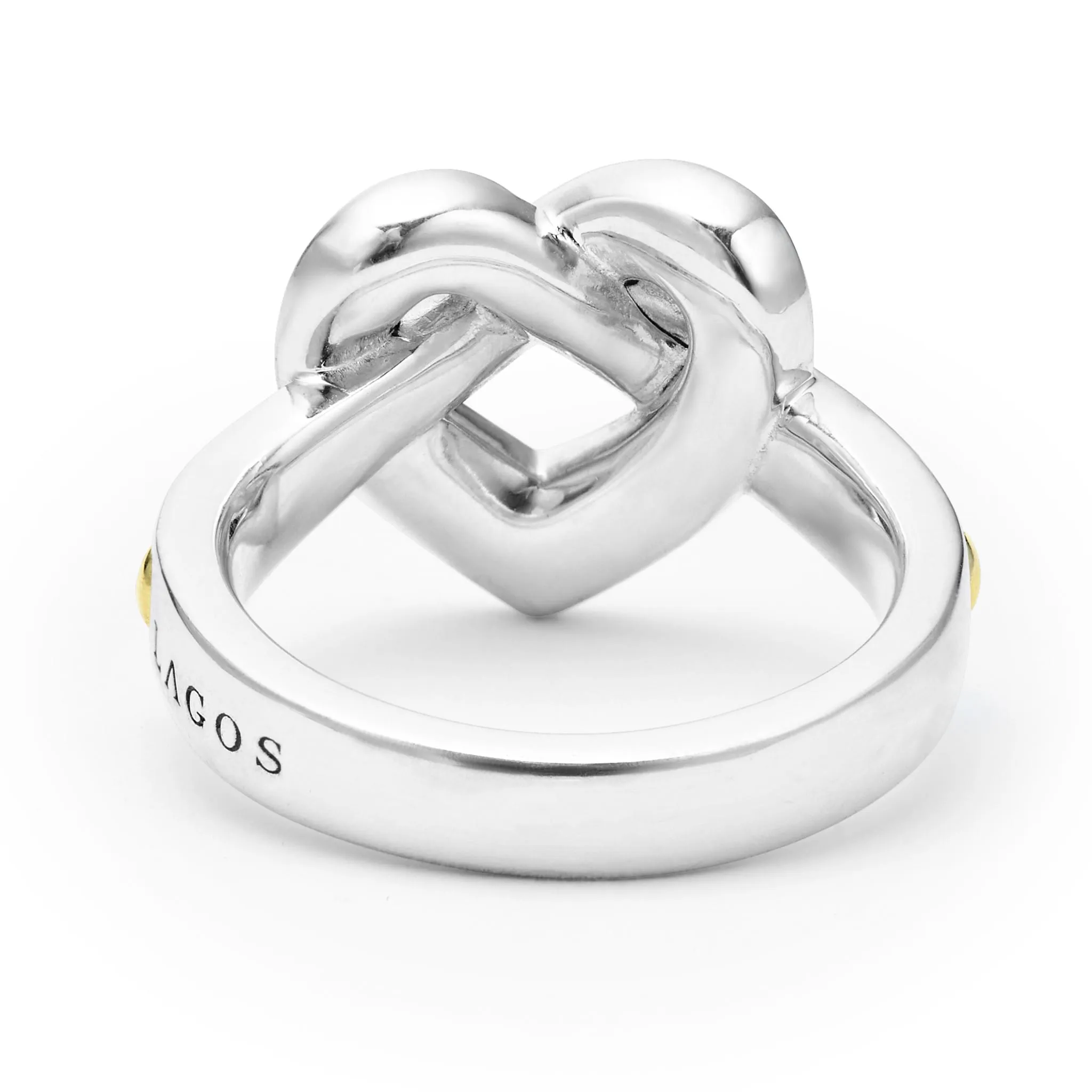 Beloved Large Two-Tone Heart Ring sold by LAGOS product image thumbnail 5