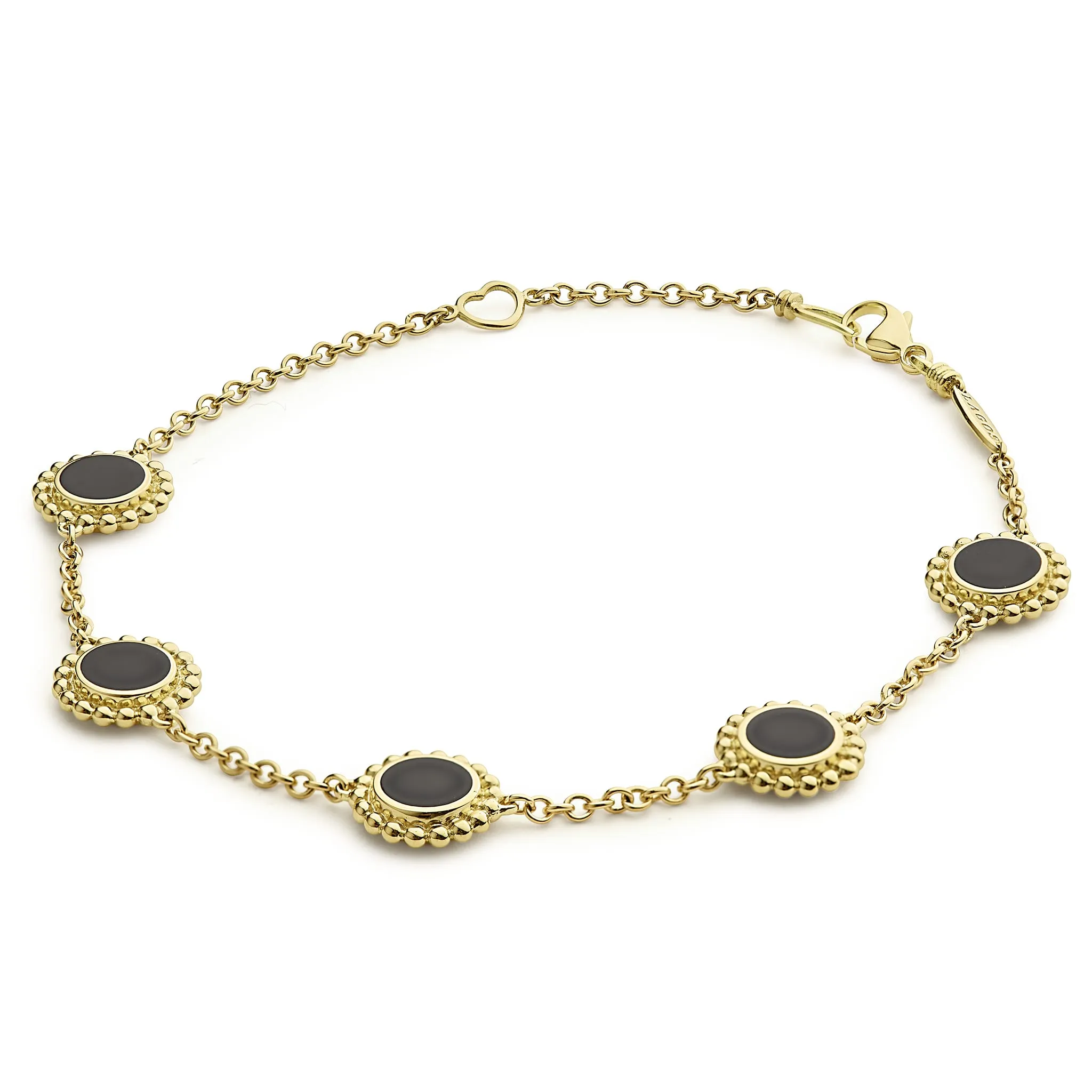 Covet Five Station Round Onyx Bracelet sold by LAGOS product image thumbnail 3