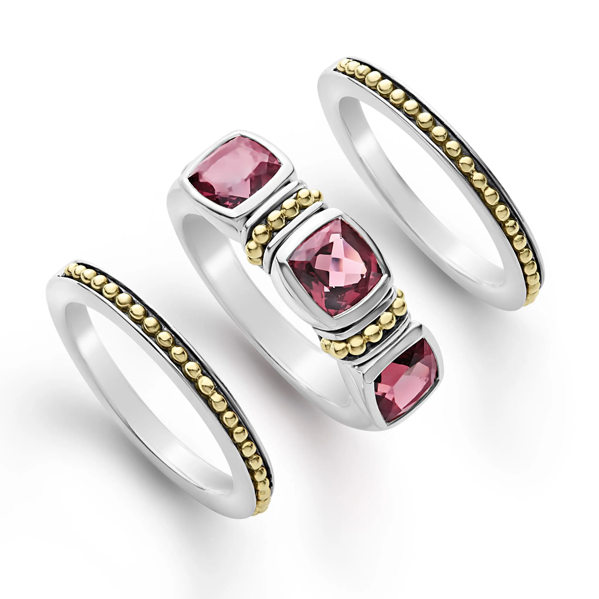 Rittenhouse Rhodolite Garnet Stacking Rings sold by LAGOS product image thumbnail 5