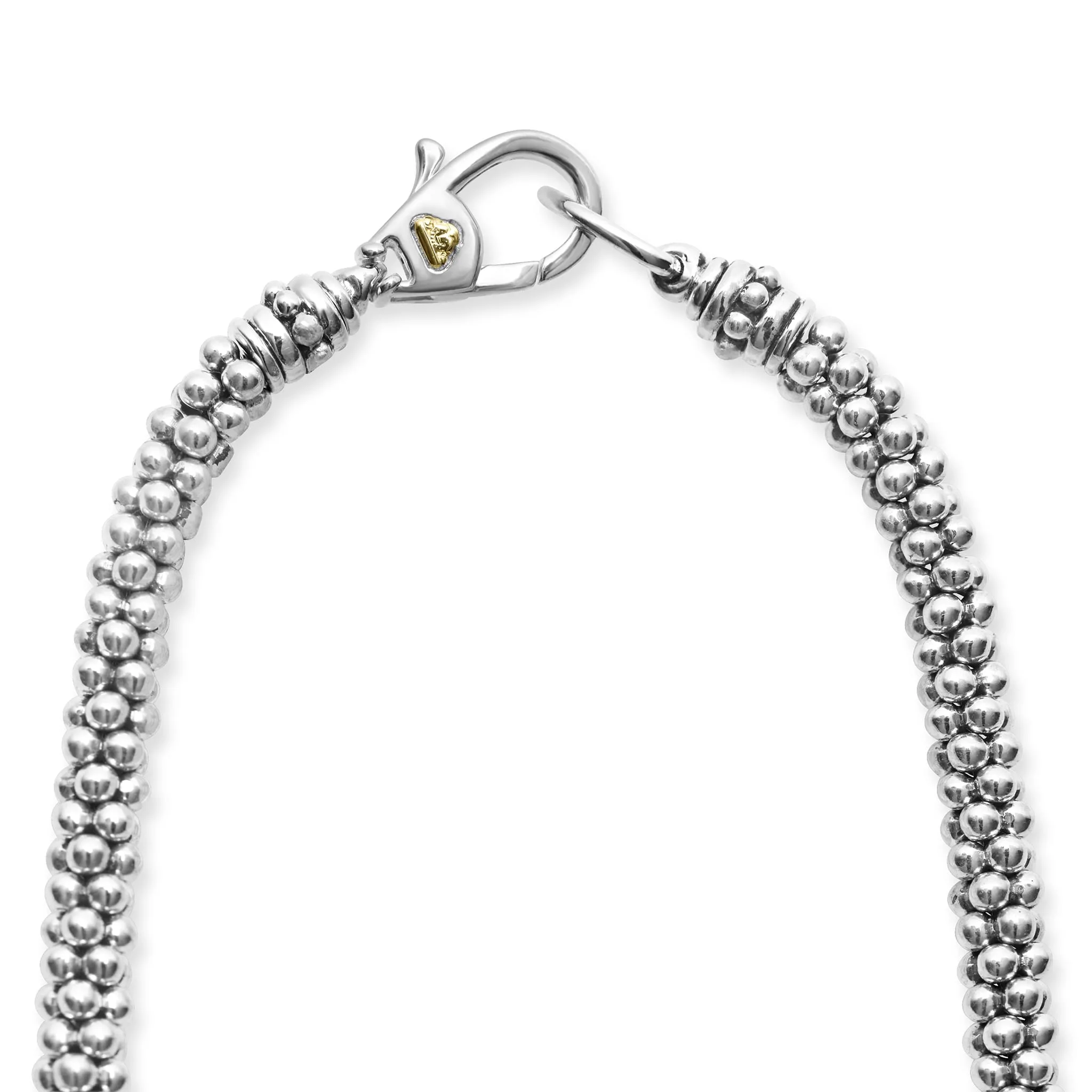 Caviar Lux Diamond Oval Caviar Necklace sold by LAGOS product image thumbnail 5