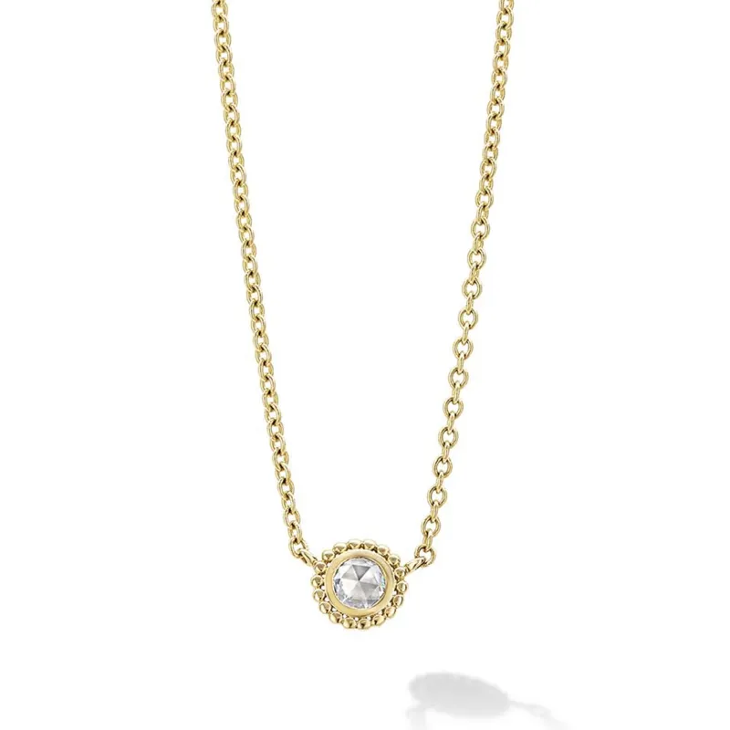 Covet Medium Rose Cut Diamond Necklace sold by LAGOS