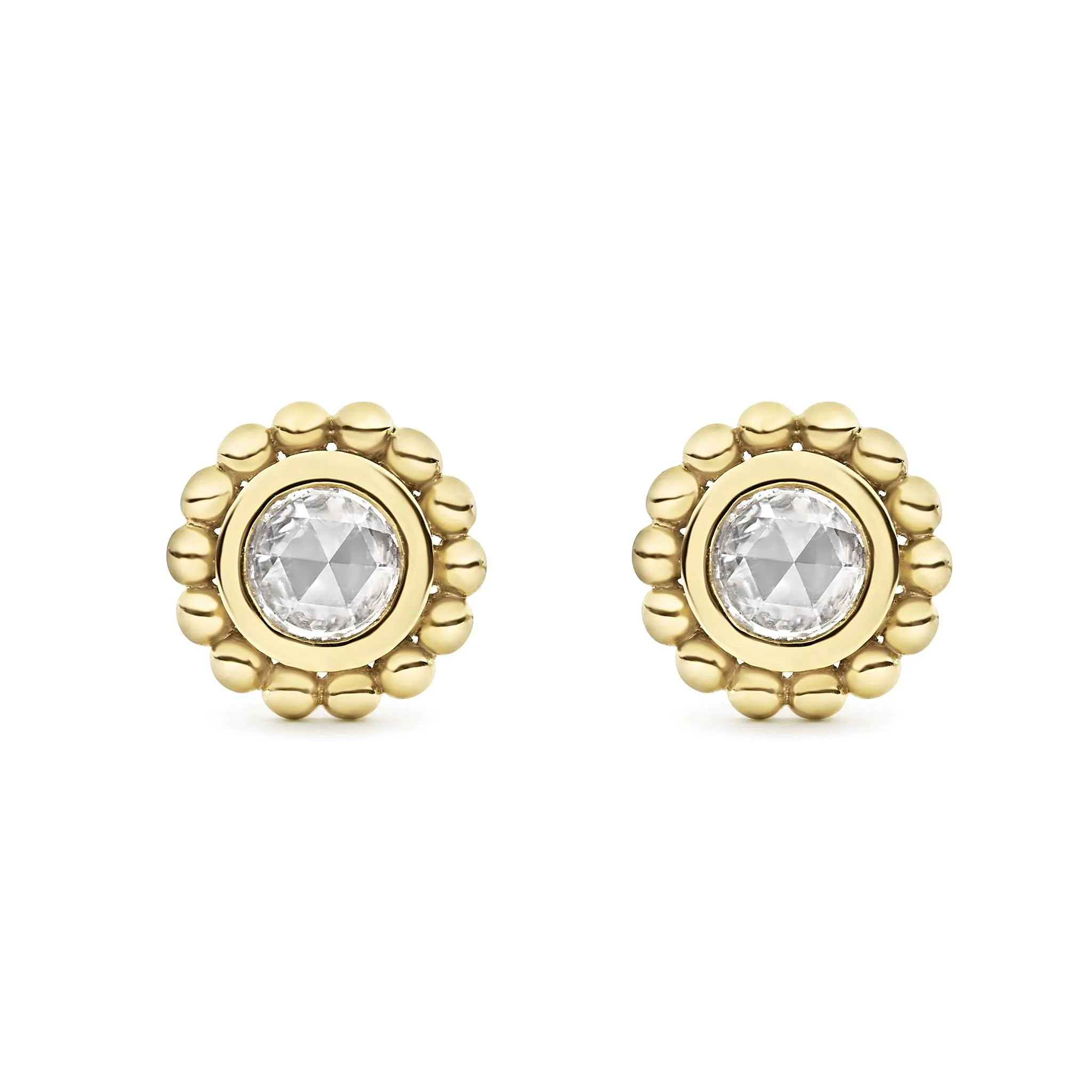 Covet Small Rose Cut Diamond Stud Earrings sold by LAGOS product image thumbnail 3