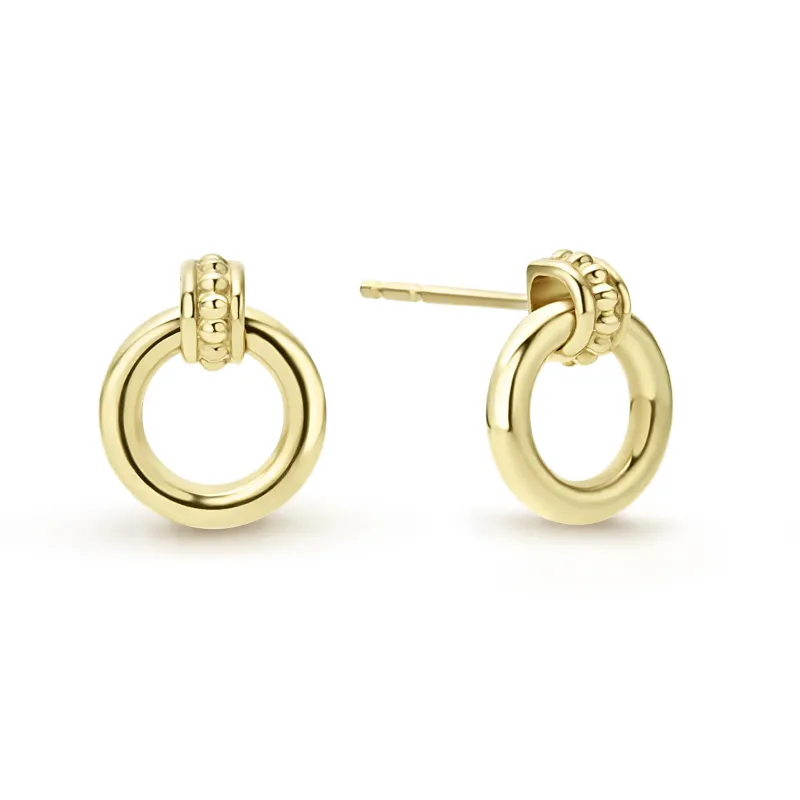 Meridian 18K Gold Circle Stud Earrings sold by LAGOS