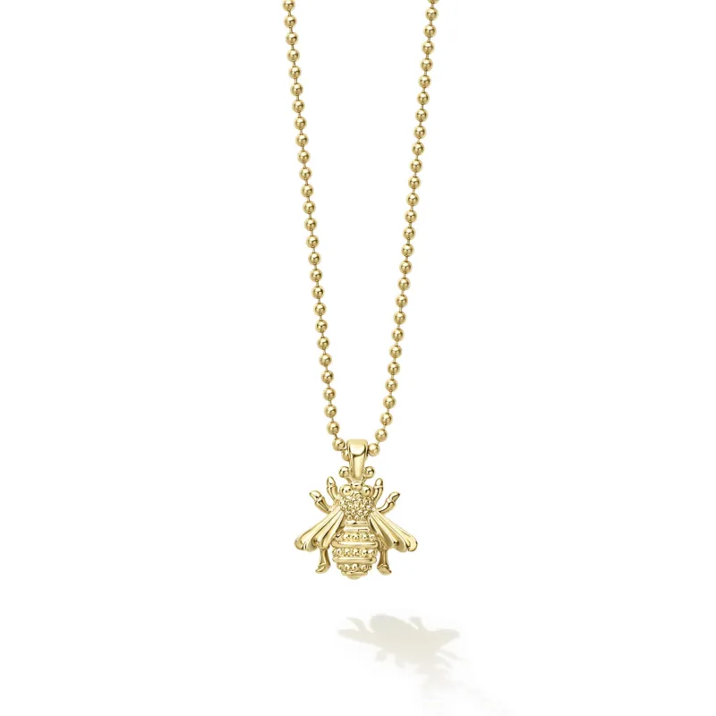 Rare Wonders 18K Gold Honeybee Pendant Necklace sold by LAGOS