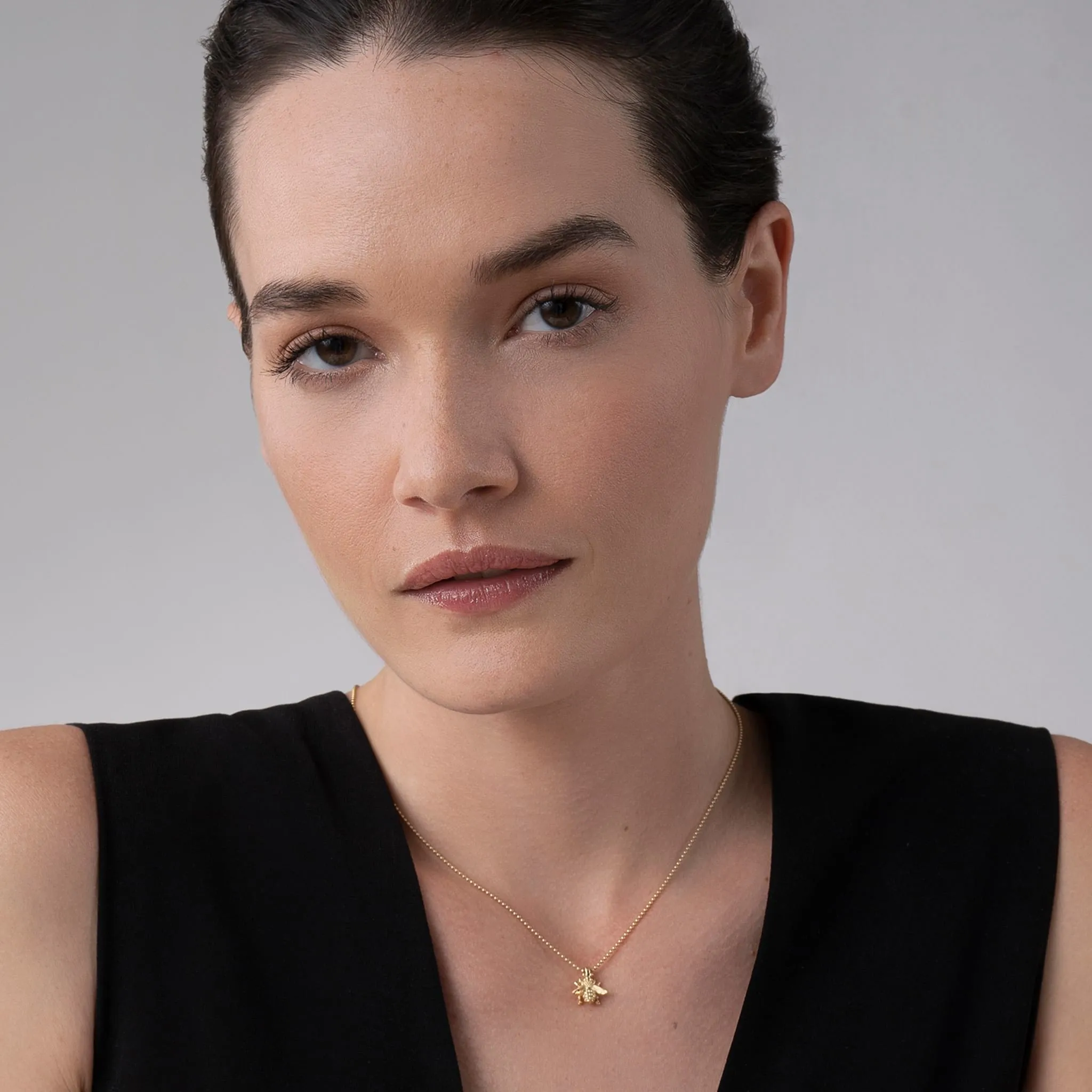 Rare Wonders 18K Gold Honeybee Pendant Necklace sold by LAGOS product image thumbnail 2