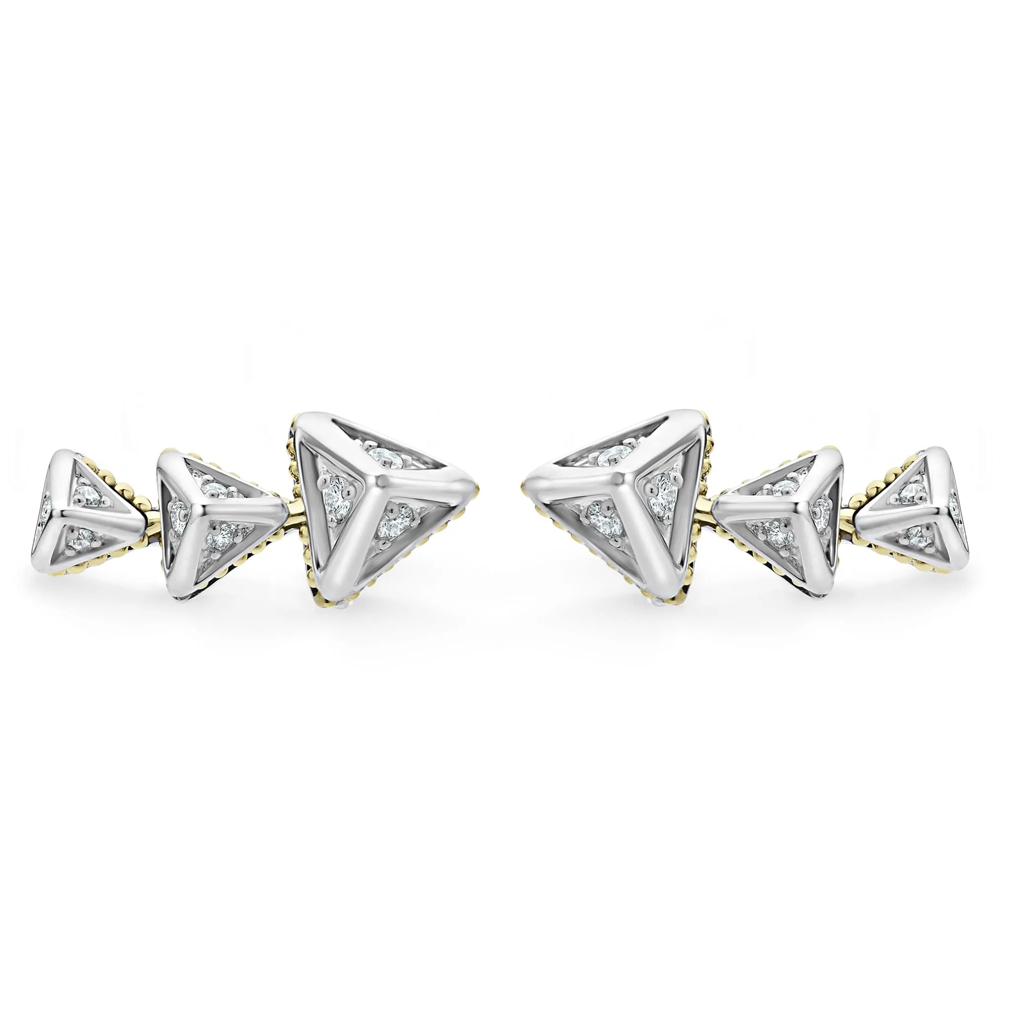 KSL Pyramid Crawler Diamond Studs sold by LAGOS product image thumbnail 4