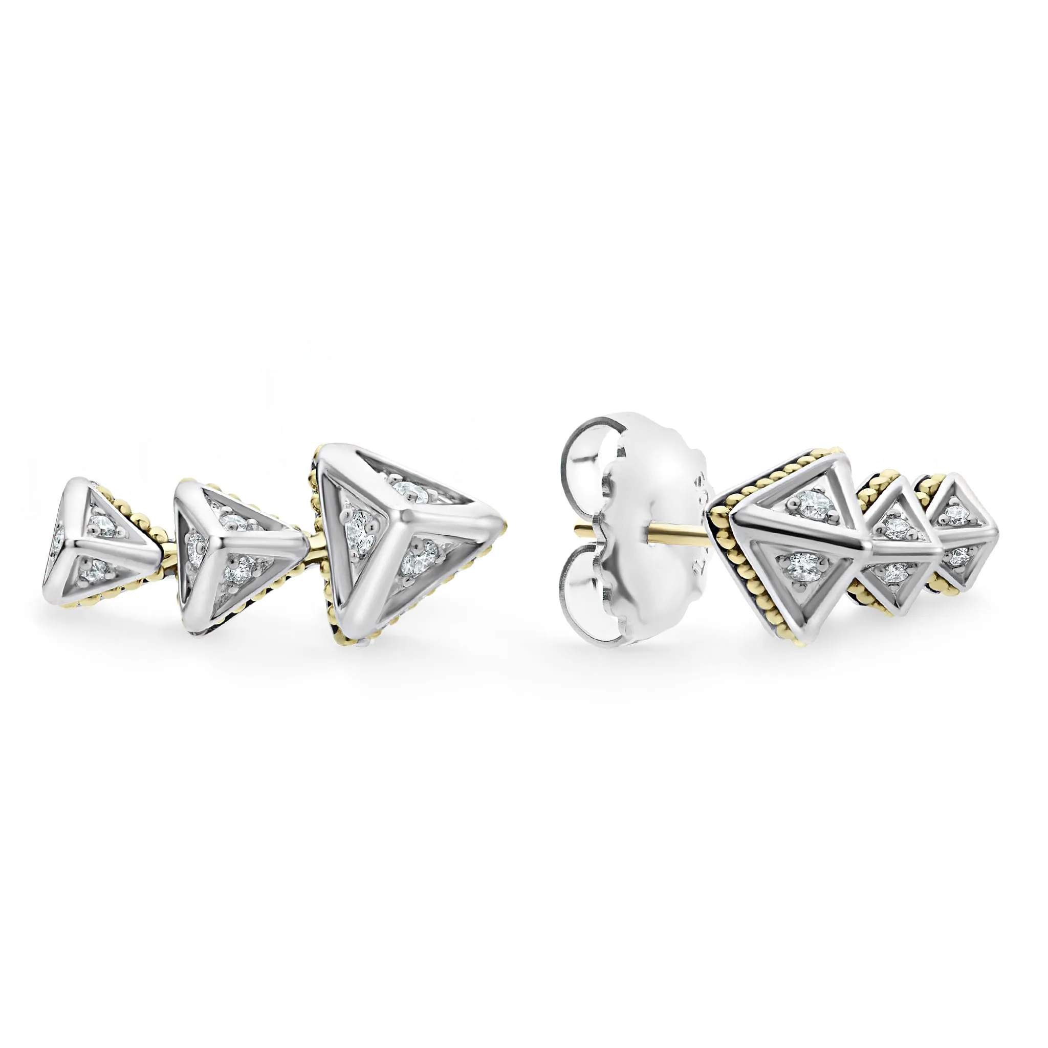KSL Pyramid Crawler Diamond Studs sold by LAGOS product image thumbnail 3