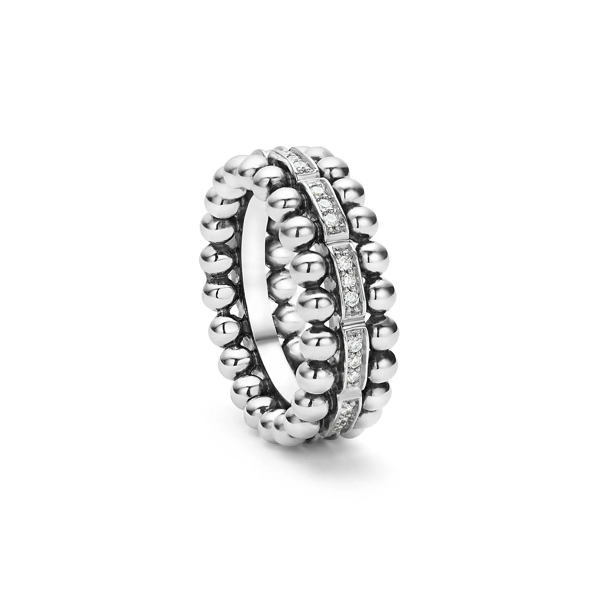Caviar Spark Caviar Beaded Diamond Ring sold by LAGOS product image thumbnail 4