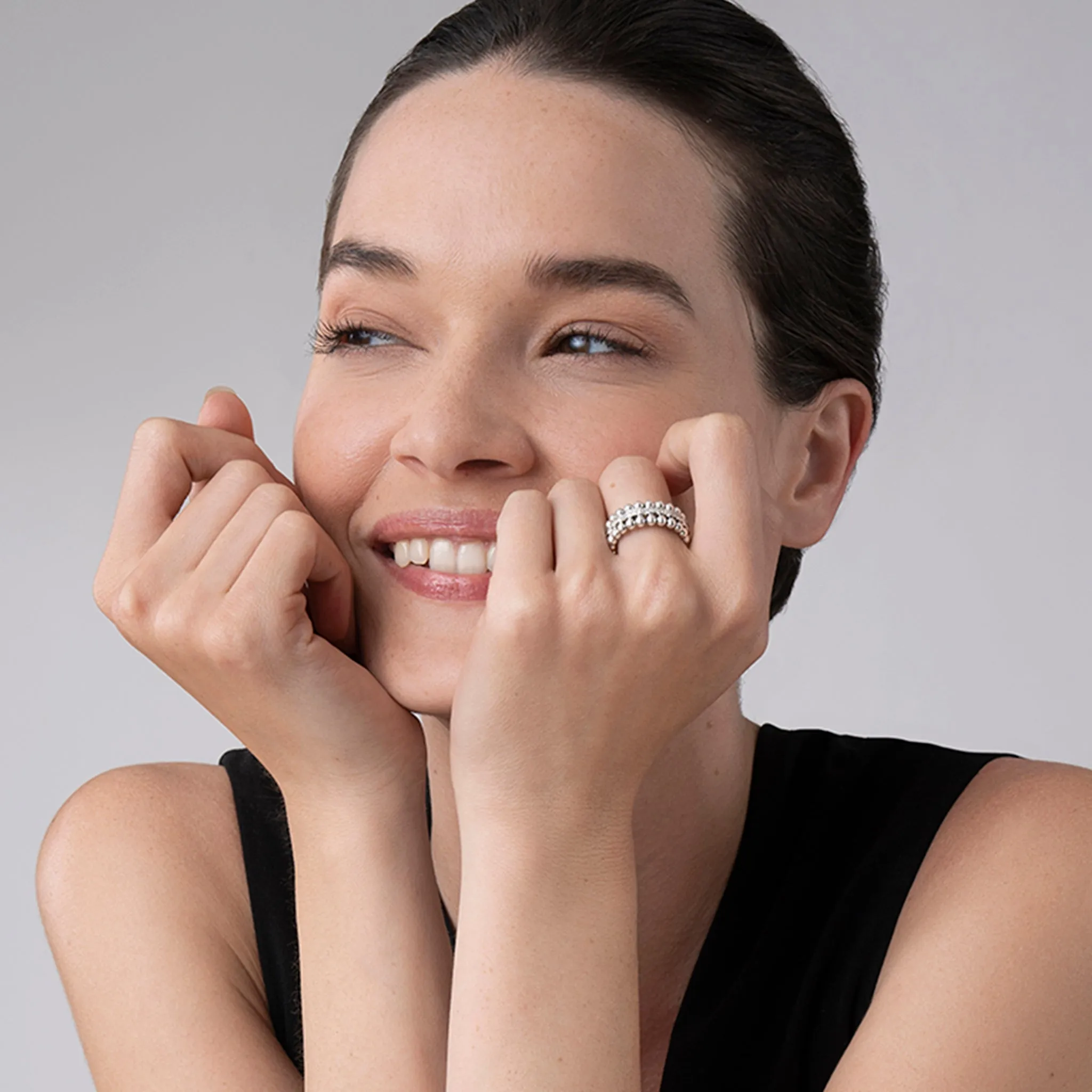 Caviar Spark Caviar Beaded Diamond Ring sold by LAGOS product image thumbnail 2