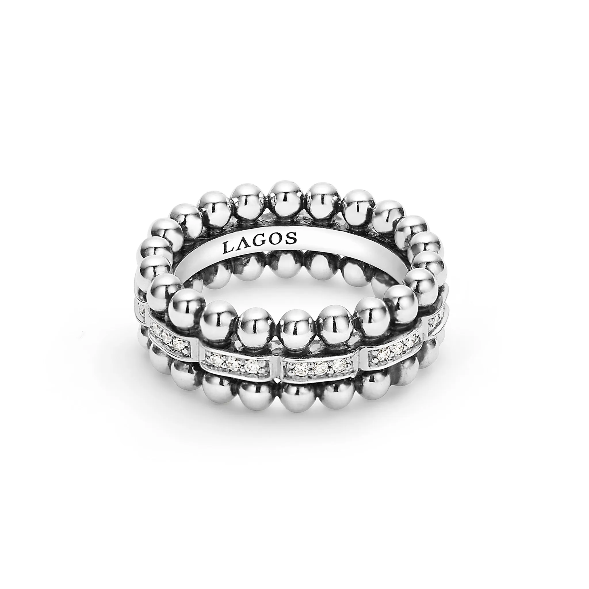 Caviar Spark Caviar Beaded Diamond Ring sold by LAGOS product image thumbnail 3