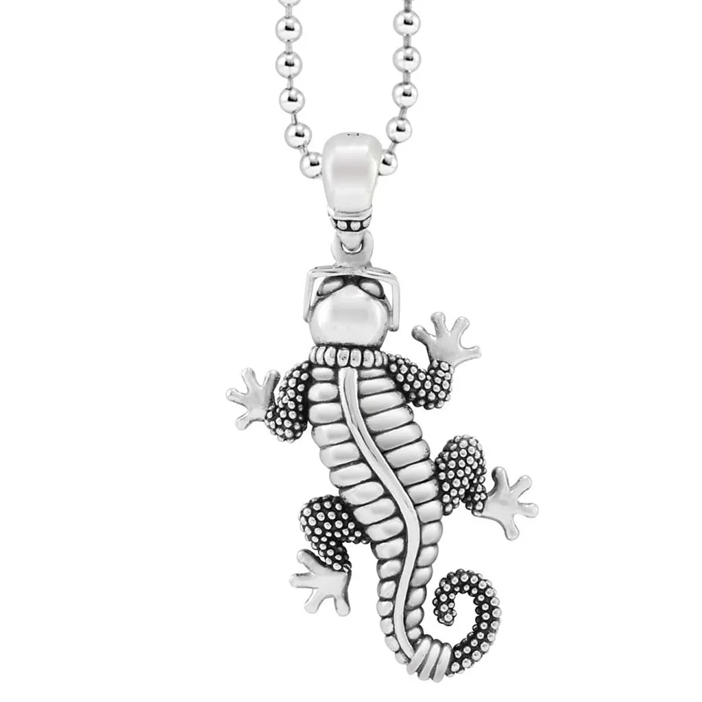 Rare Wonders Gecko Pendant Necklace sold by LAGOS