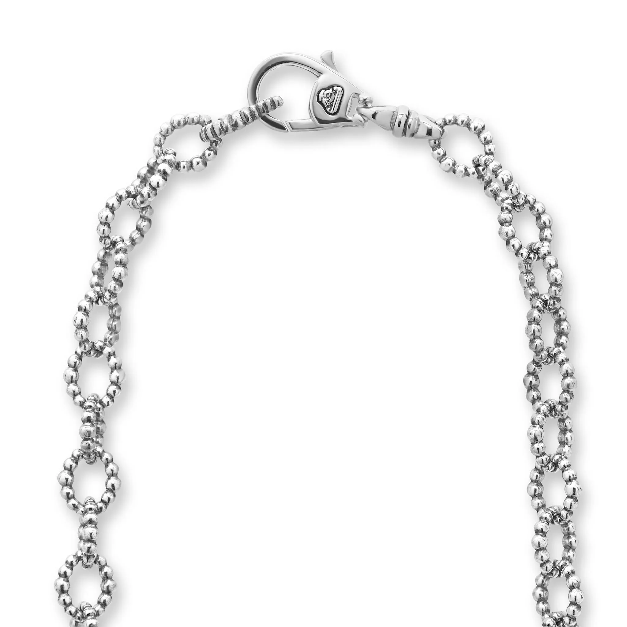 Caviar Spark Seven Circle Diamond Link Necklace sold by LAGOS product image thumbnail 4