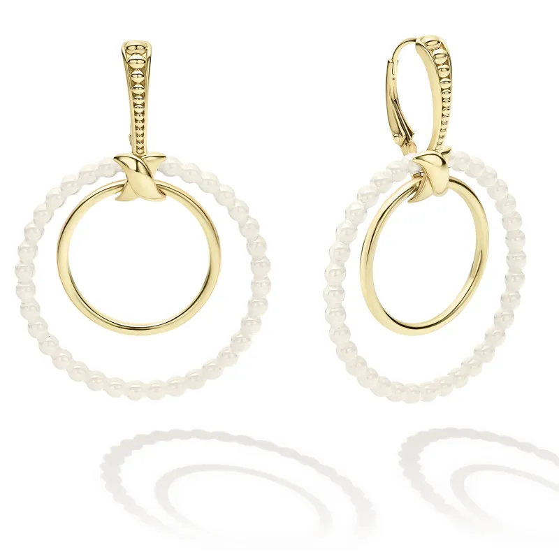 Meridian Double Circle 18K Gold Earring Set sold by LAGOS