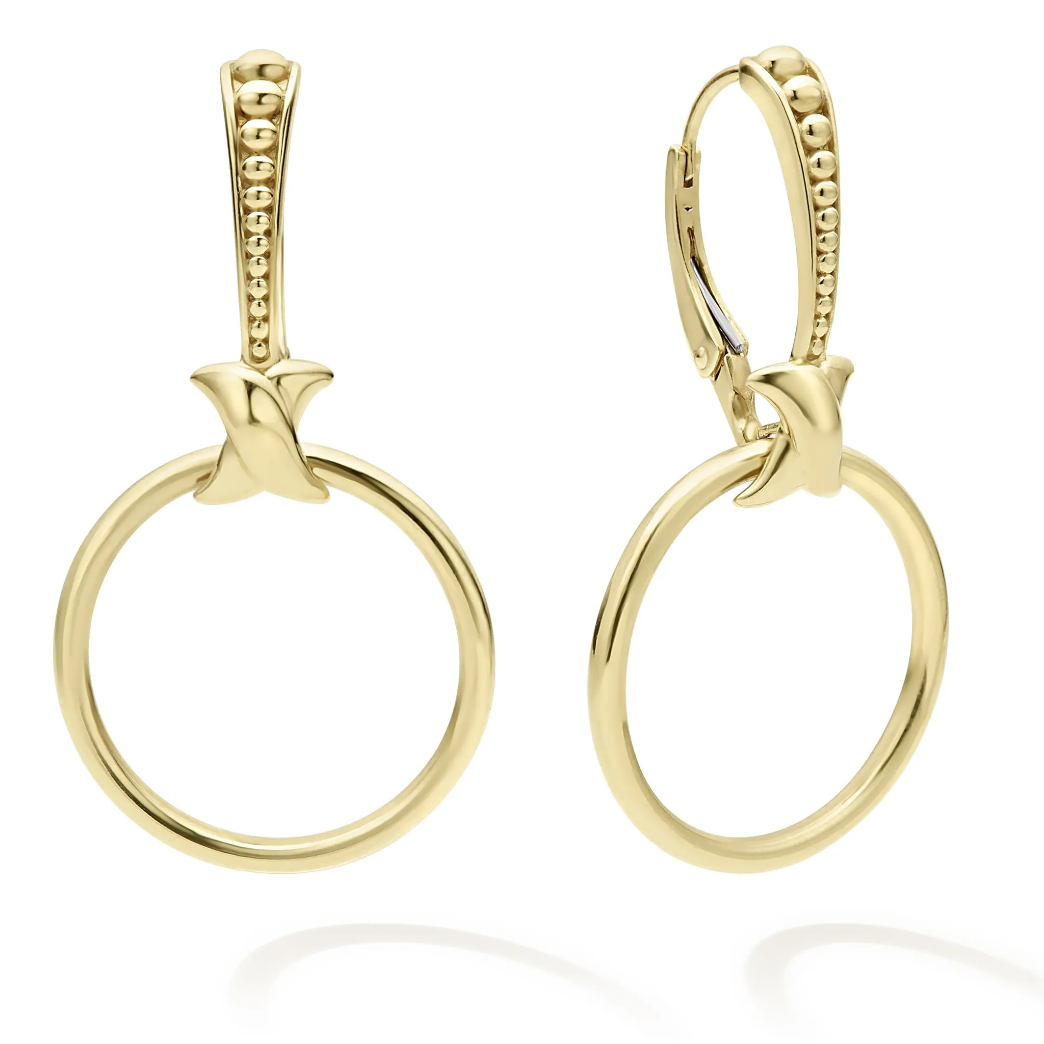Meridian Double Circle 18K Gold Earring Set sold by LAGOS product image thumbnail 3