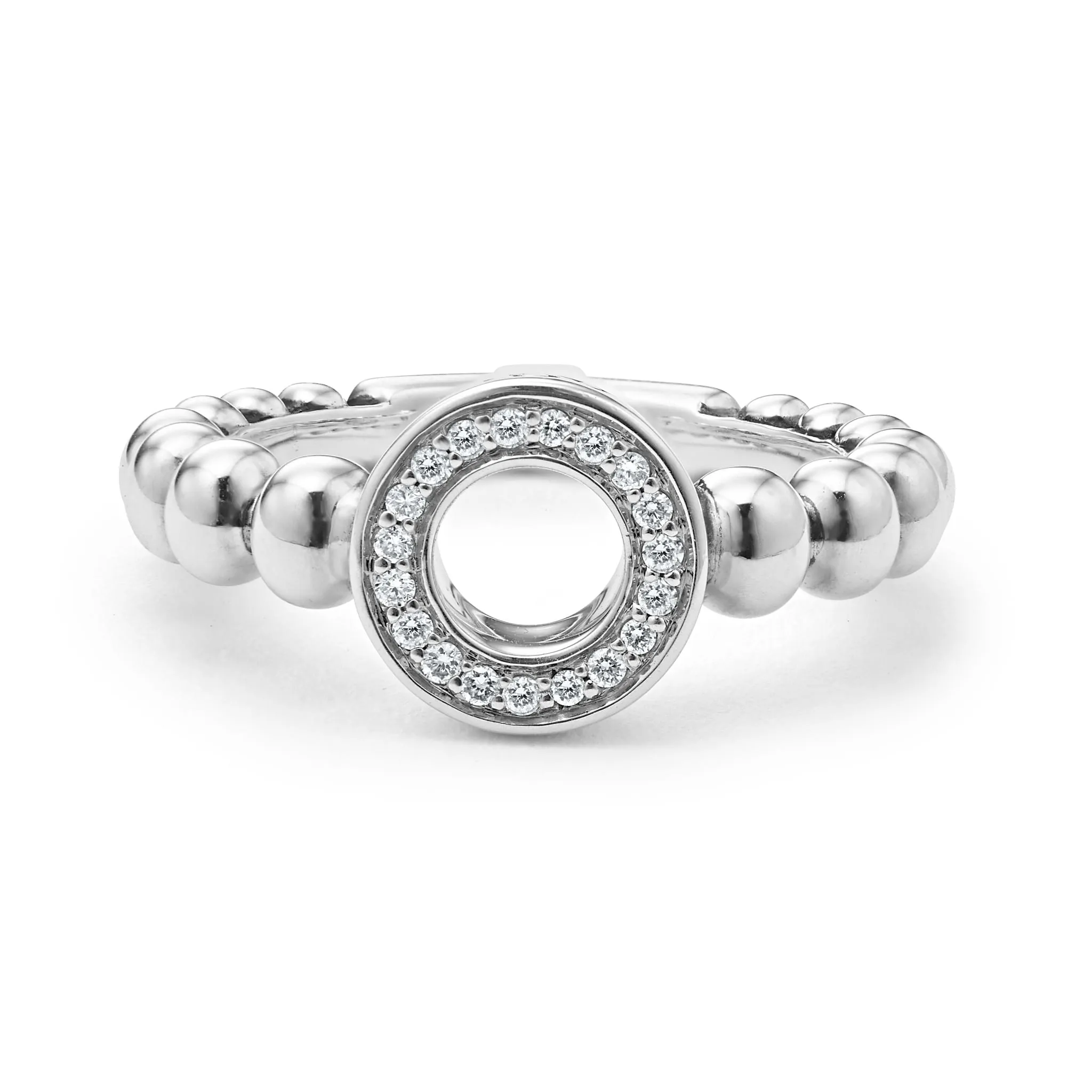 Caviar Spark Diamond Circle Ring sold by LAGOS product image thumbnail 3
