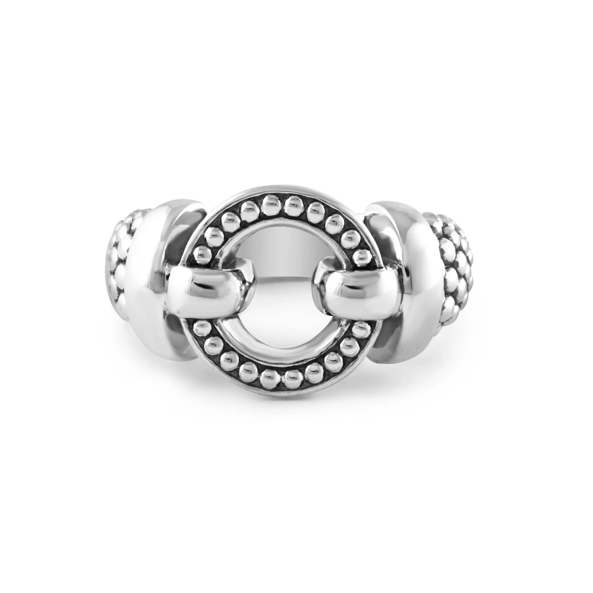 Enso Circle Caviar Ring sold by LAGOS product image thumbnail 3