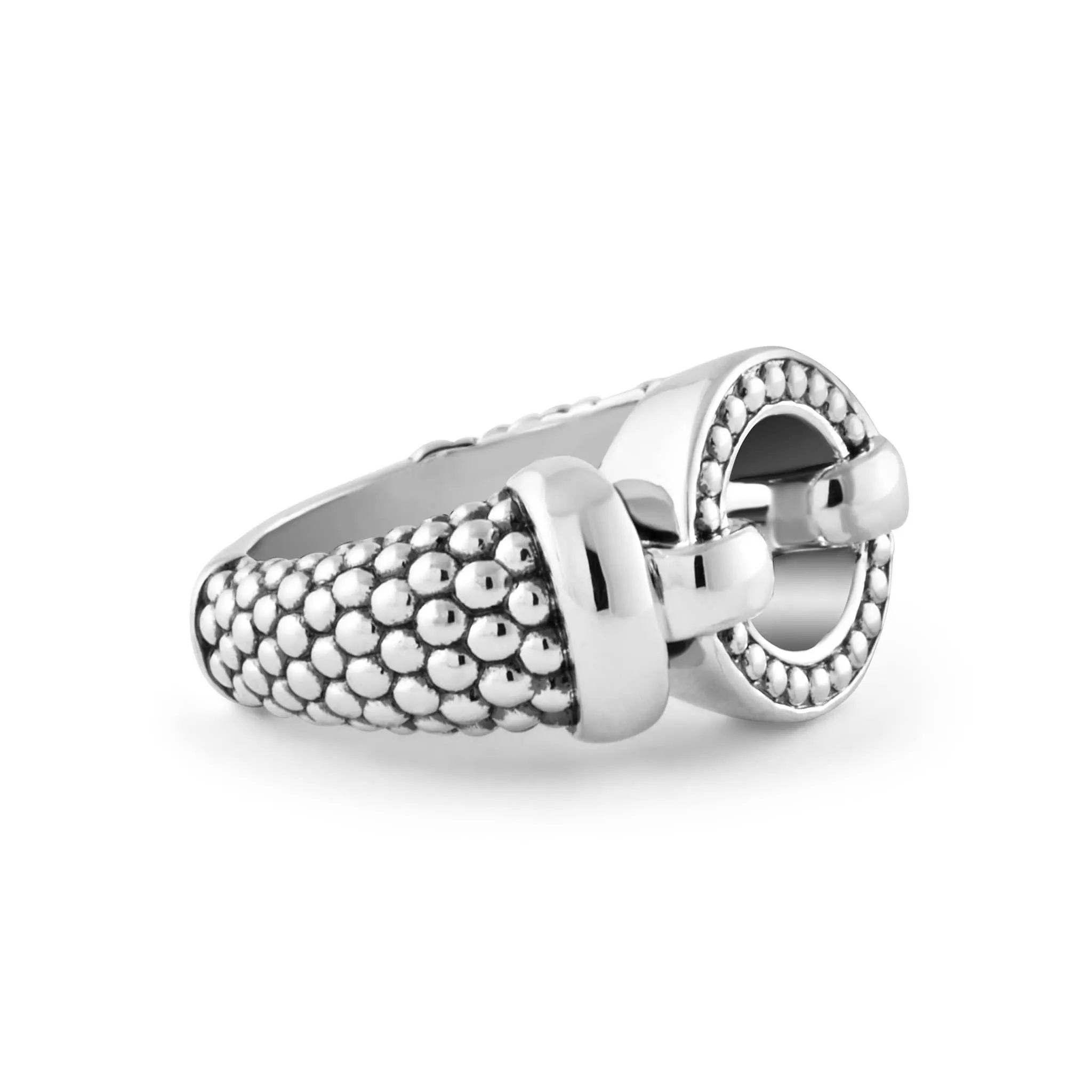Enso Circle Caviar Ring sold by LAGOS product image thumbnail 4