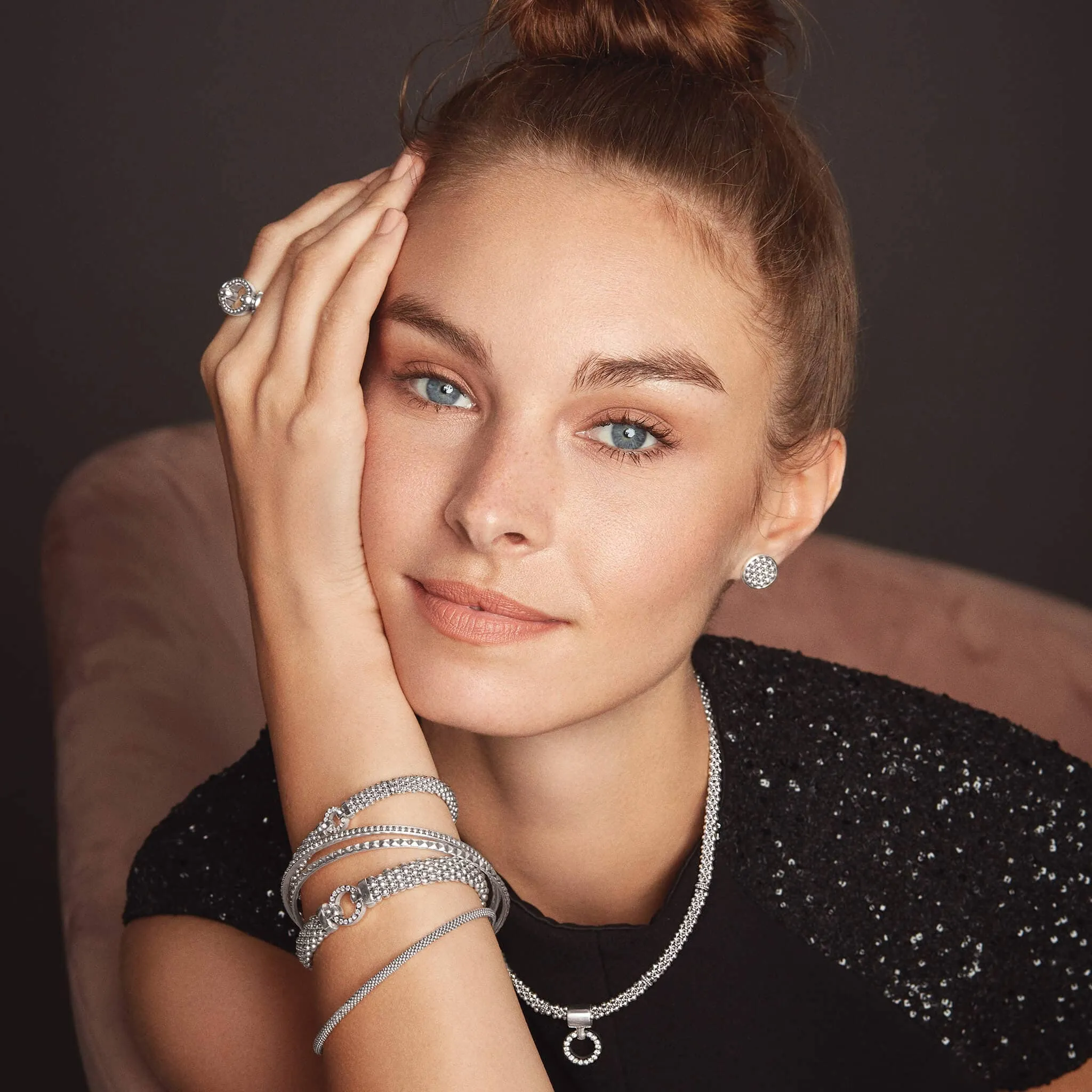 Enso Circle Caviar Ring sold by LAGOS product image thumbnail 5