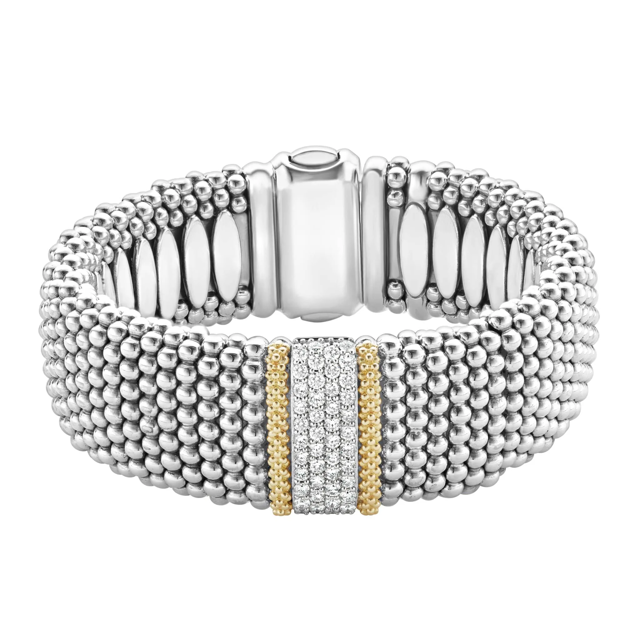 Caviar Lux Diamond Caviar Bracelet | 23mm sold by LAGOS