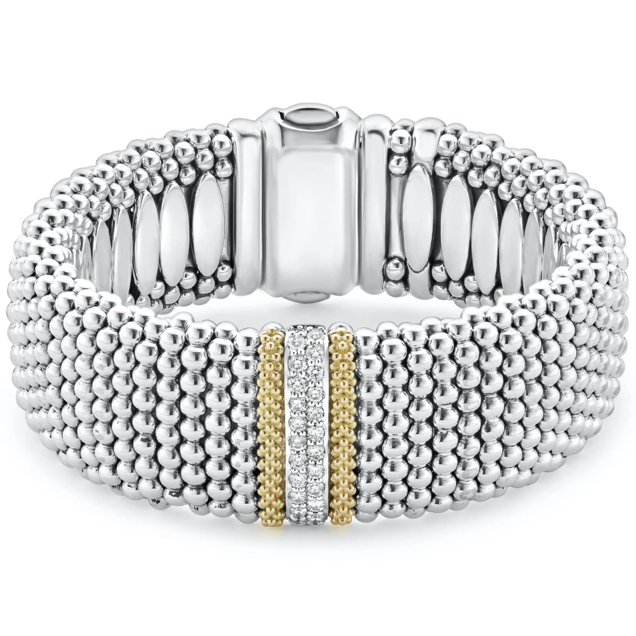 Caviar Lux Caviar Diamond Bracelet | 23mm sold by LAGOS
