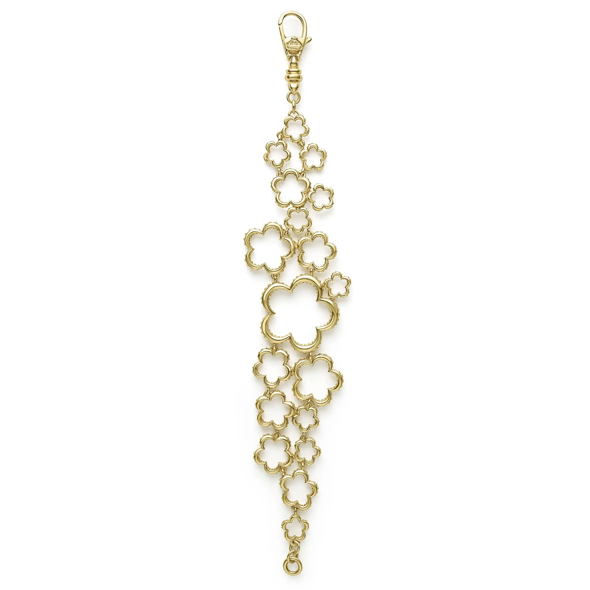 Caviar Gold 18K Gold Floral Link Bracelet sold by LAGOS product image thumbnail 3