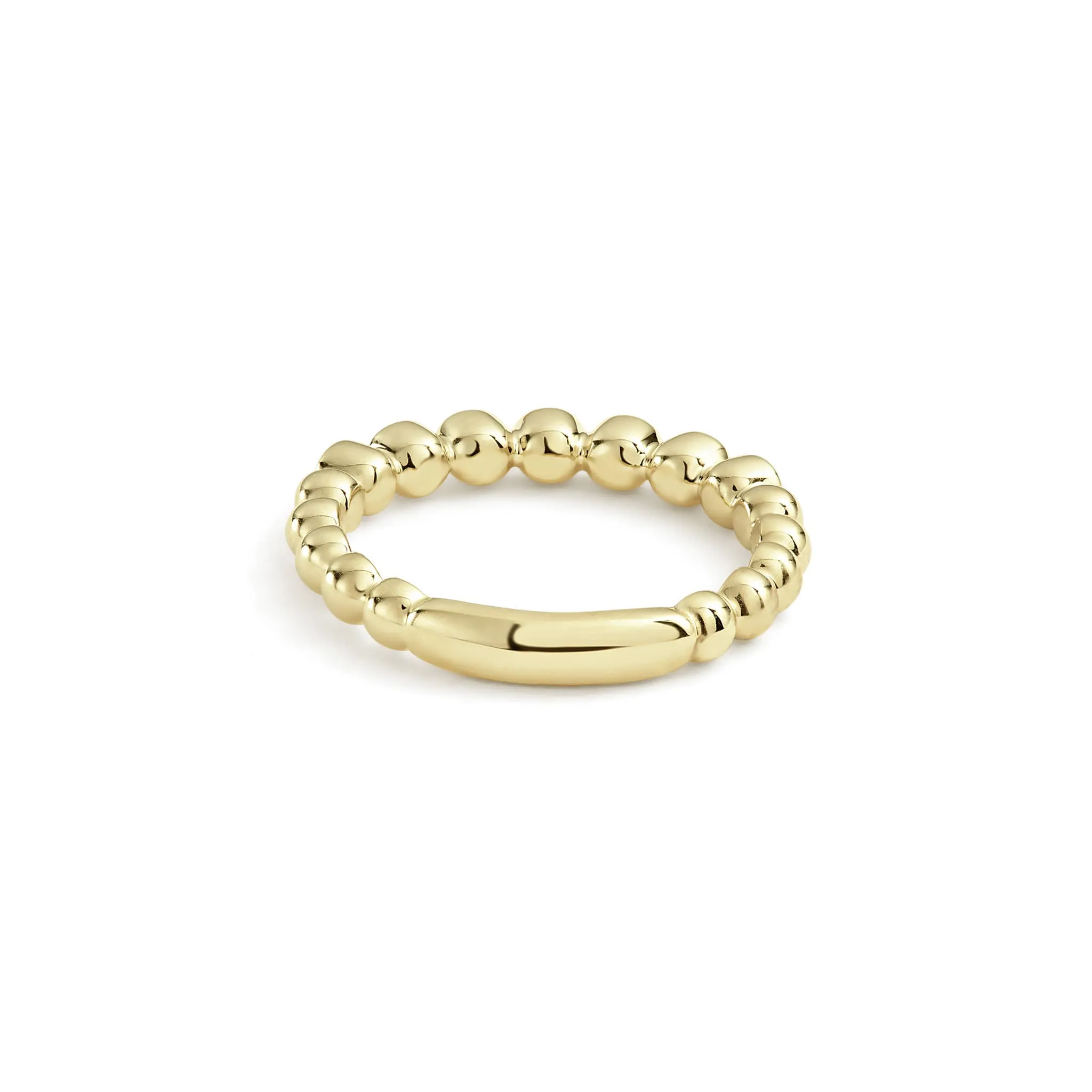 Caviar Gold 18K Gold and Diamond Stacking Ring sold by LAGOS product image thumbnail 5