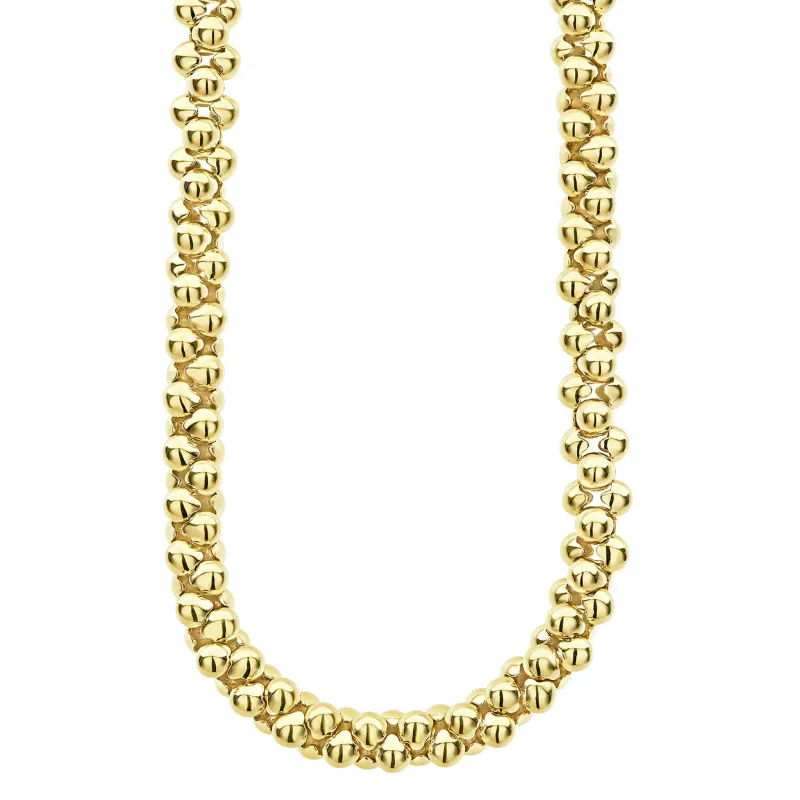 Caviar Gold 18K Gold Caviar Necklace | 11mm sold by LAGOS