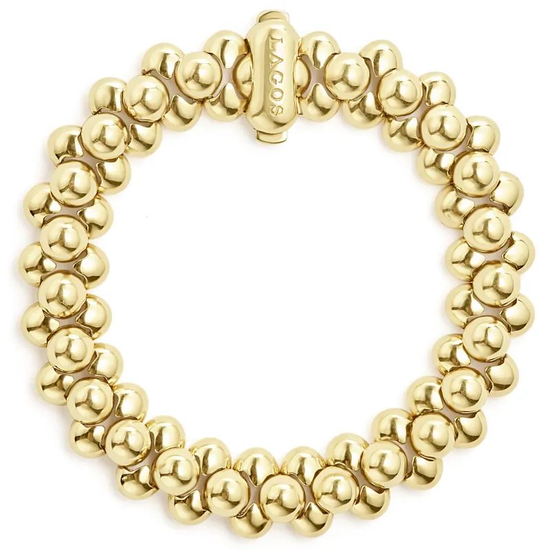 Caviar Gold 18K Gold Bead Bracelet sold by LAGOS