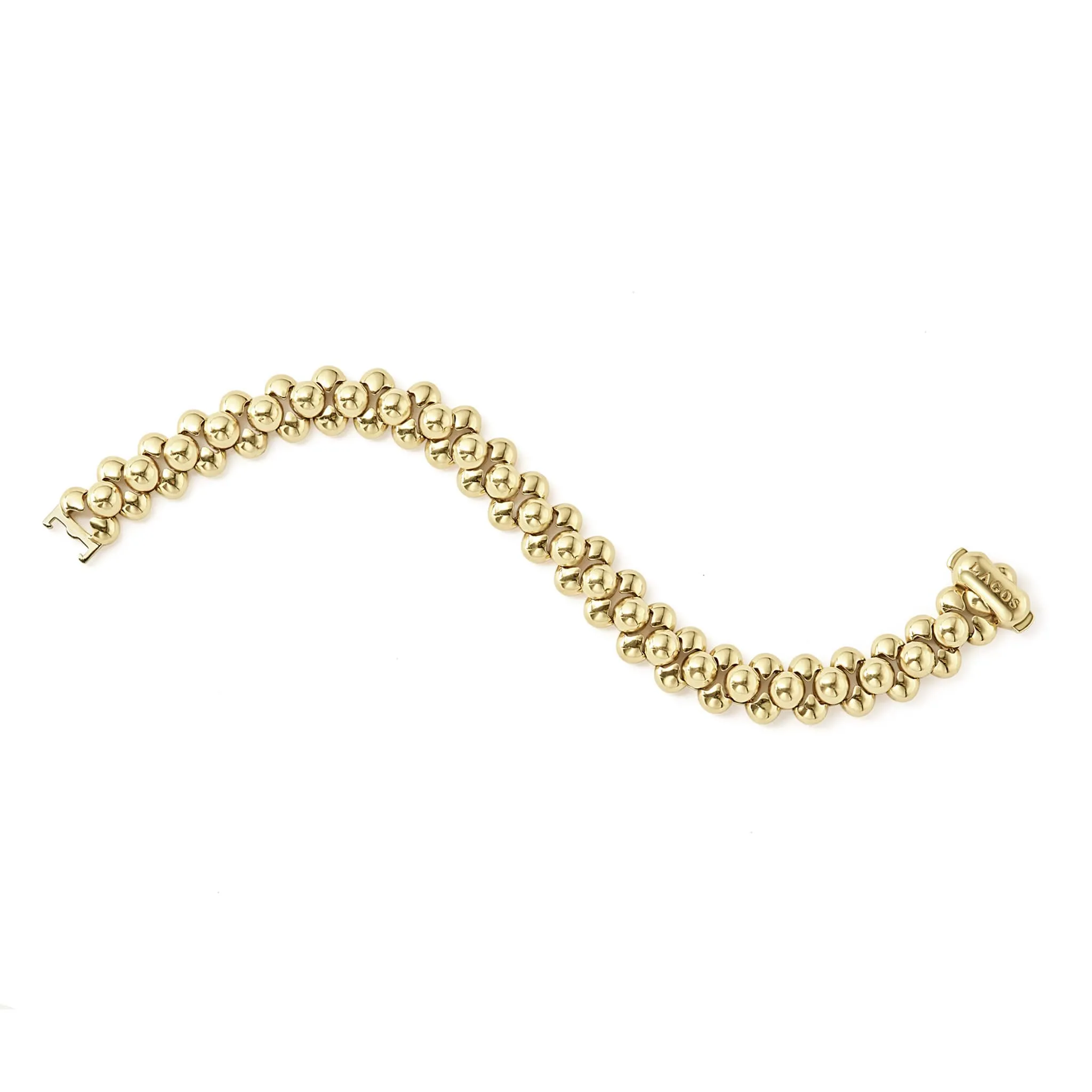 Caviar Gold 18K Gold Bead Bracelet sold by LAGOS product image thumbnail 5