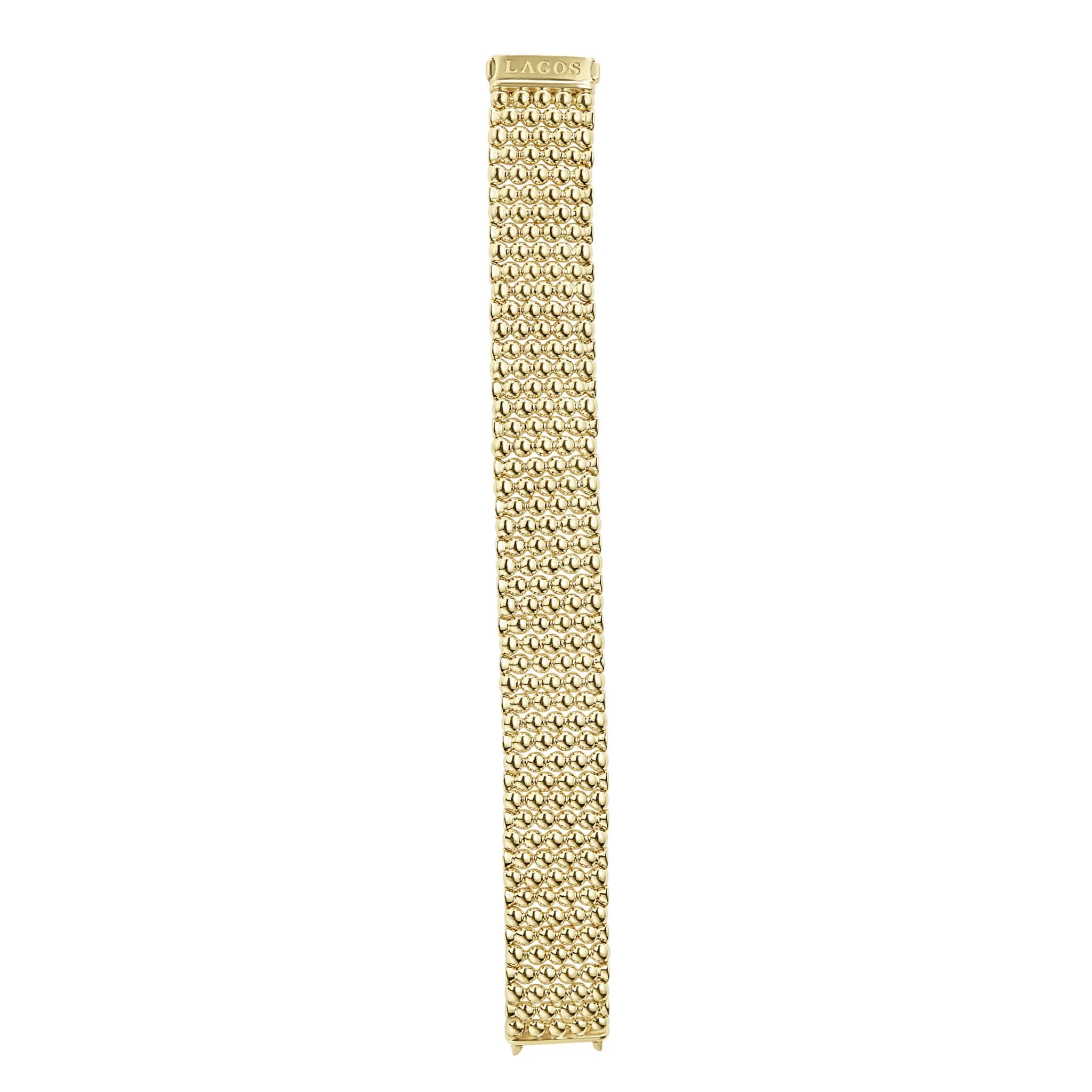 Caviar Gold Statement 18K Gold Caviar Bracelet | 20mm sold by LAGOS product image thumbnail 5