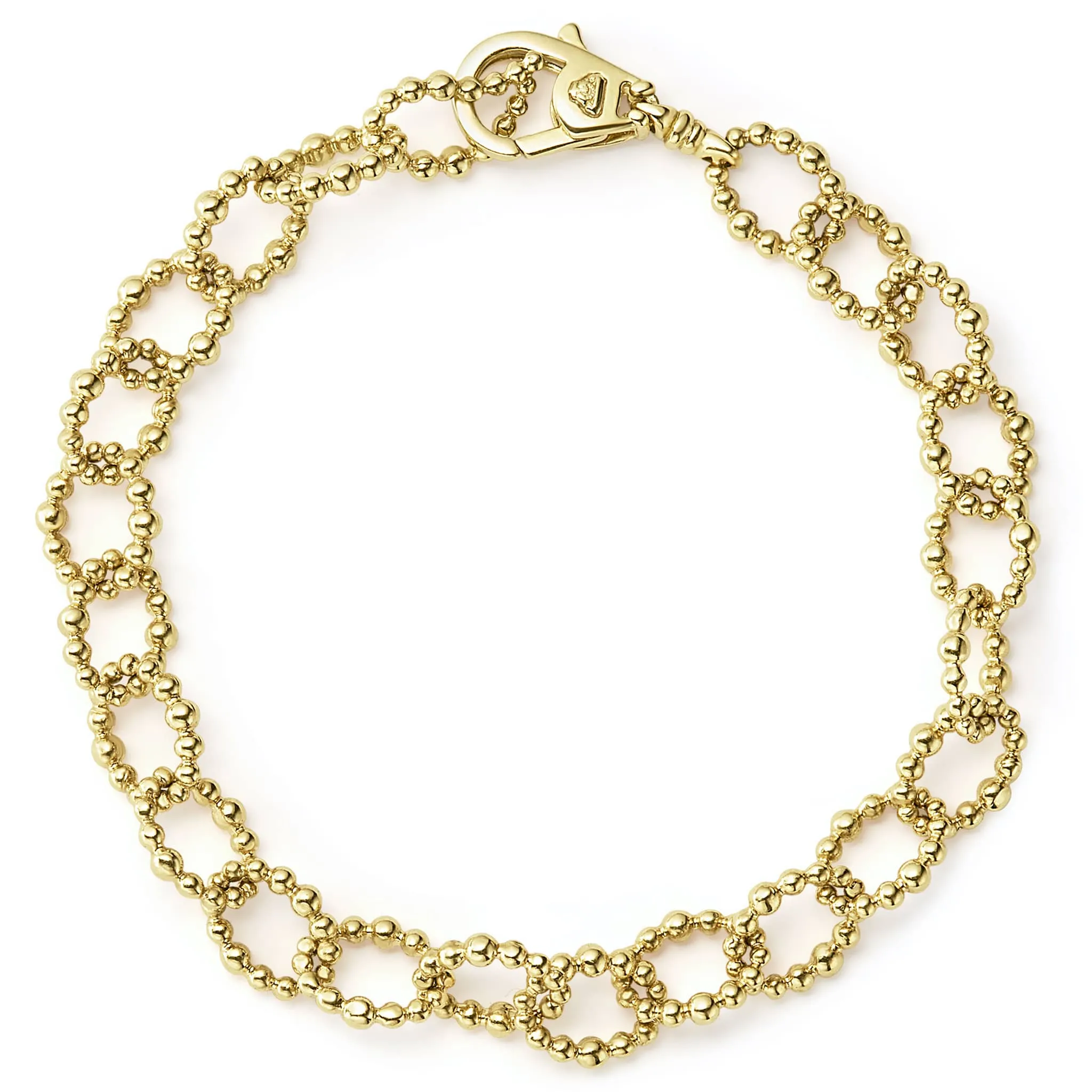 Caviar Gold 18K Gold Large Link Bracelet sold by LAGOS