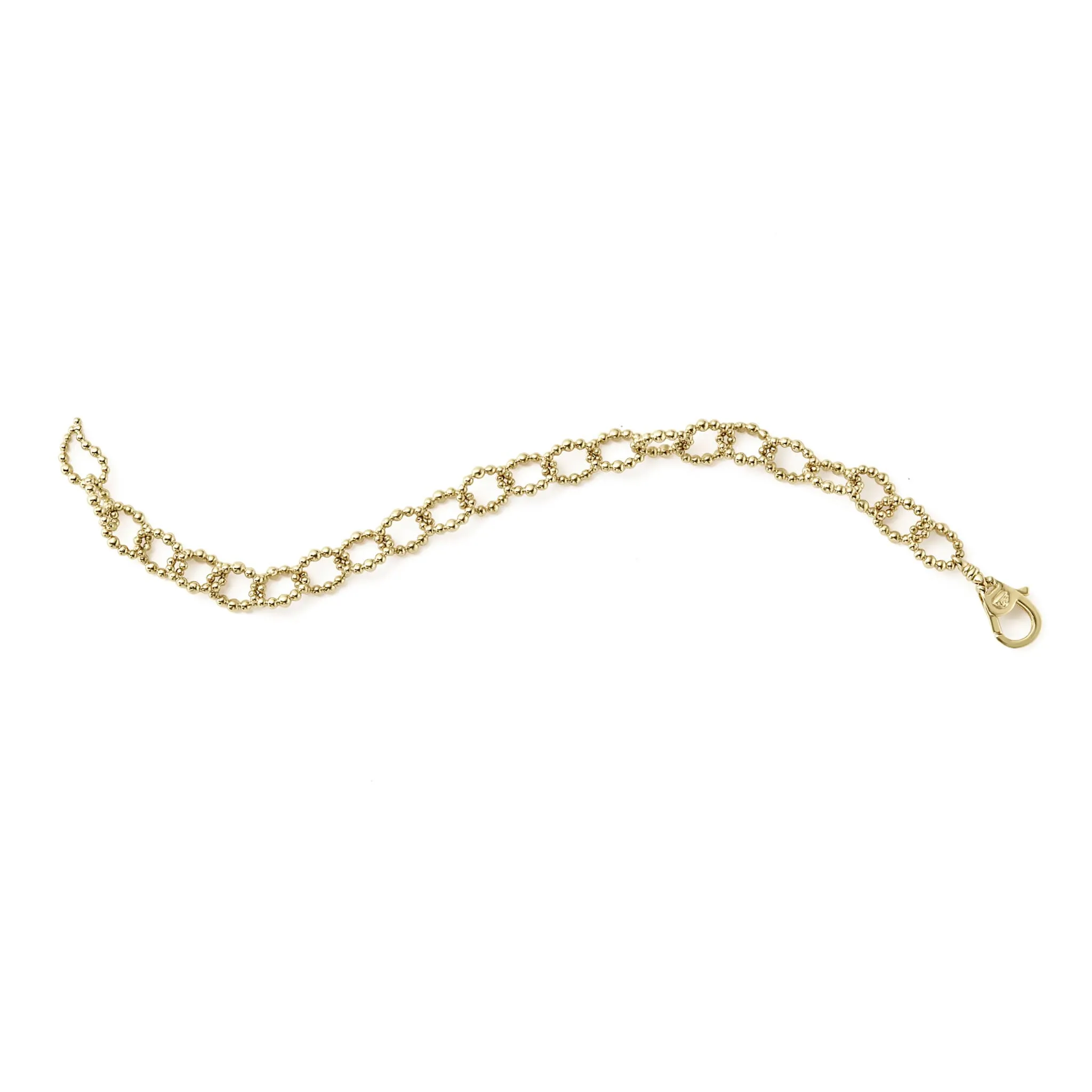 Caviar Gold 18K Gold Large Link Bracelet sold by LAGOS product image thumbnail 5