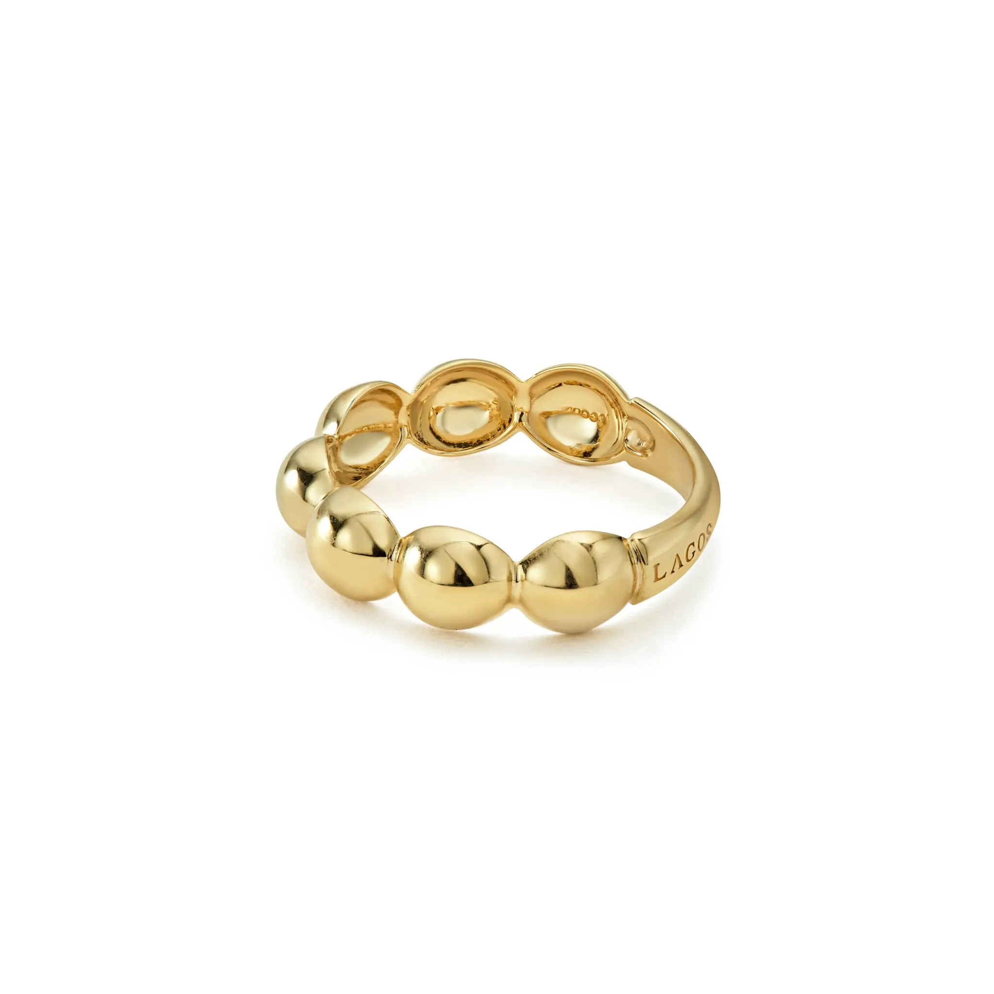 Caviar Gold 18K Gold Fluted Ring sold by LAGOS product image thumbnail 4