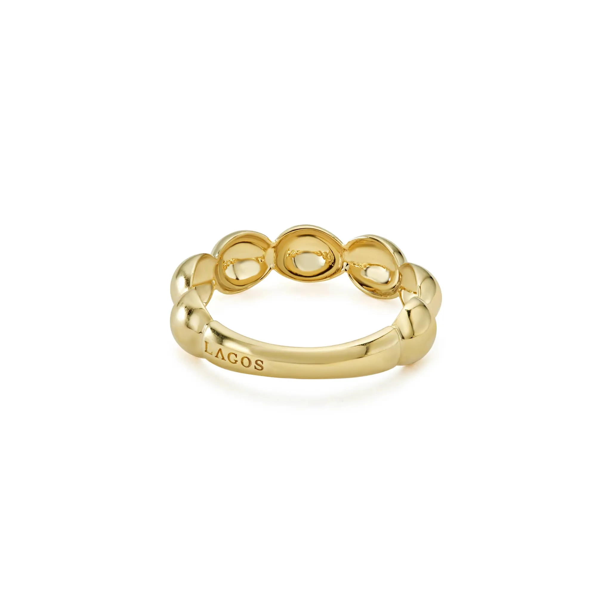 Caviar Gold 18K Gold Fluted Ring sold by LAGOS product image thumbnail 5