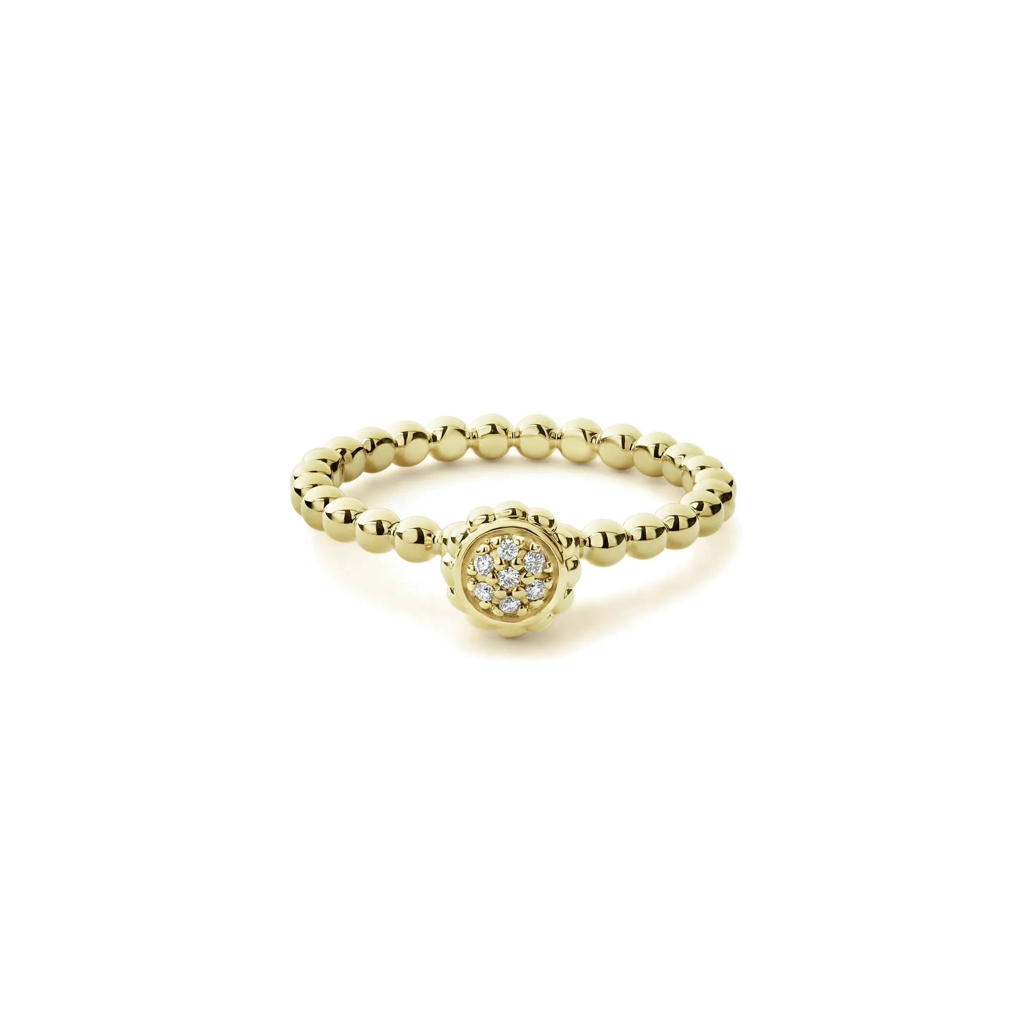 Caviar Gold 18K Gold Caviar Diamond Ring sold by LAGOS product image thumbnail 3