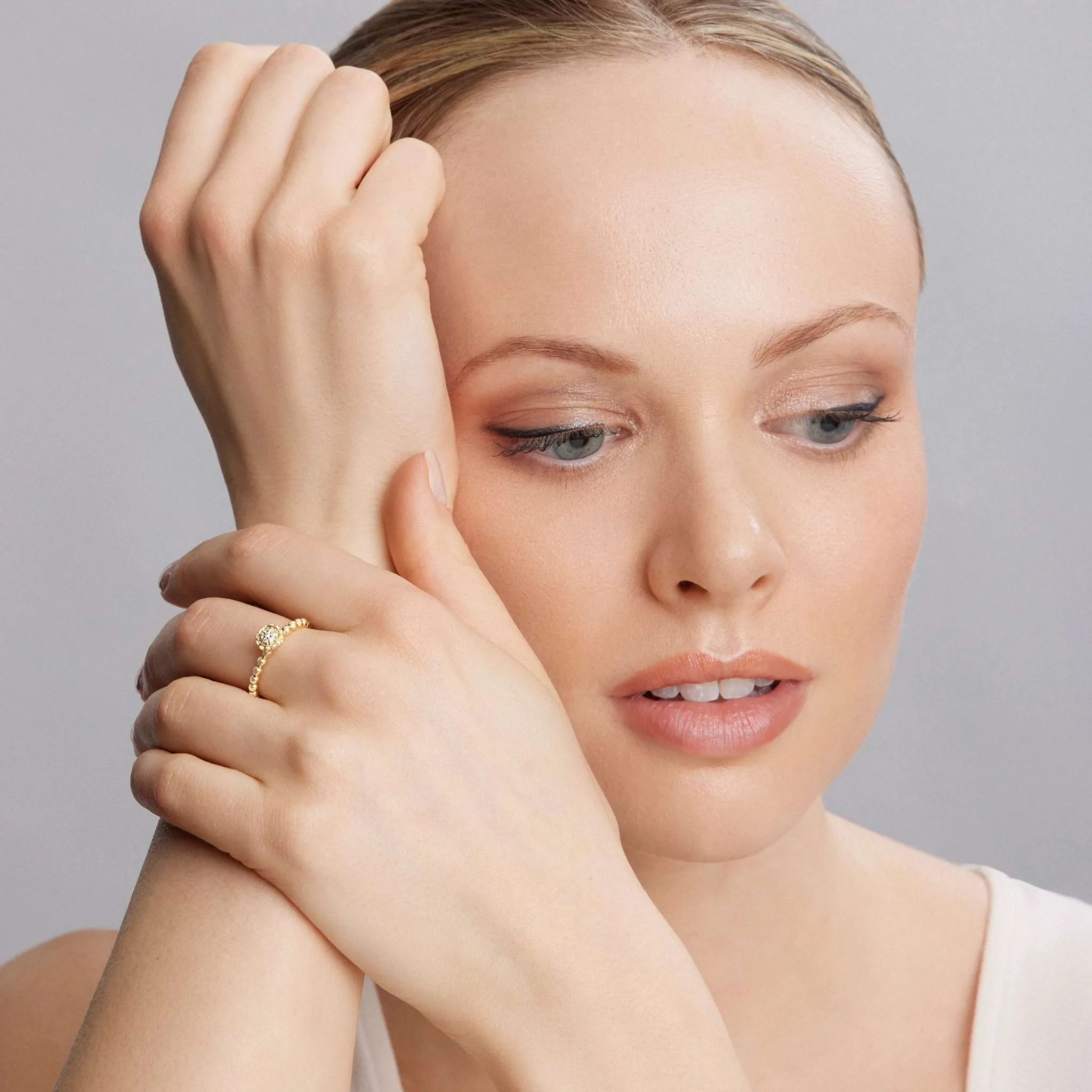 Caviar Gold 18K Gold Caviar Diamond Ring sold by LAGOS product image thumbnail 2