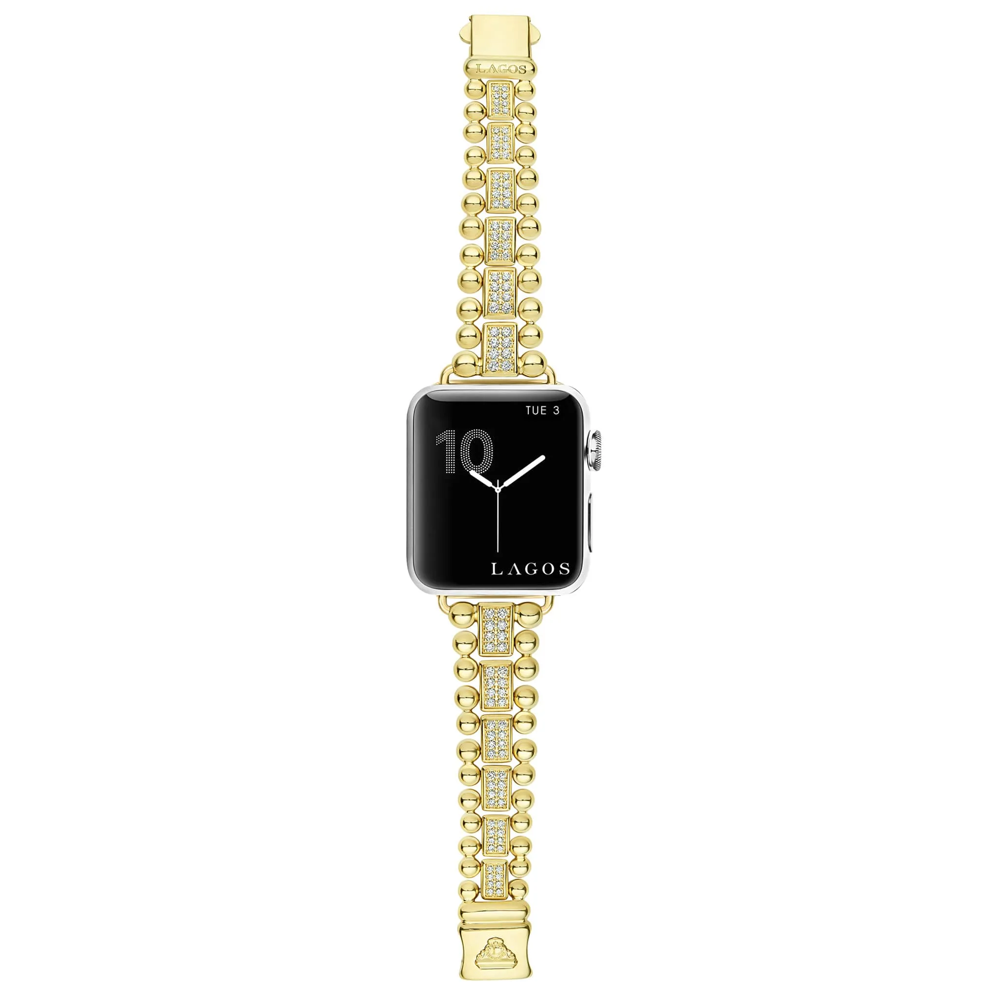 Smart Caviar 18K Gold Full Diamond Watch Bracelet-38-45mm sold by LAGOS product image thumbnail 5