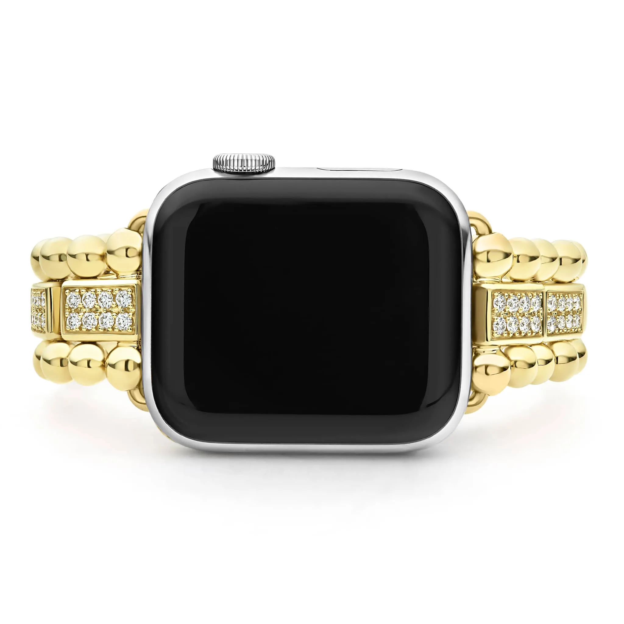 Smart Caviar 18K Gold Full Diamond Watch Bracelet-38-45mm sold by LAGOS product image thumbnail 4